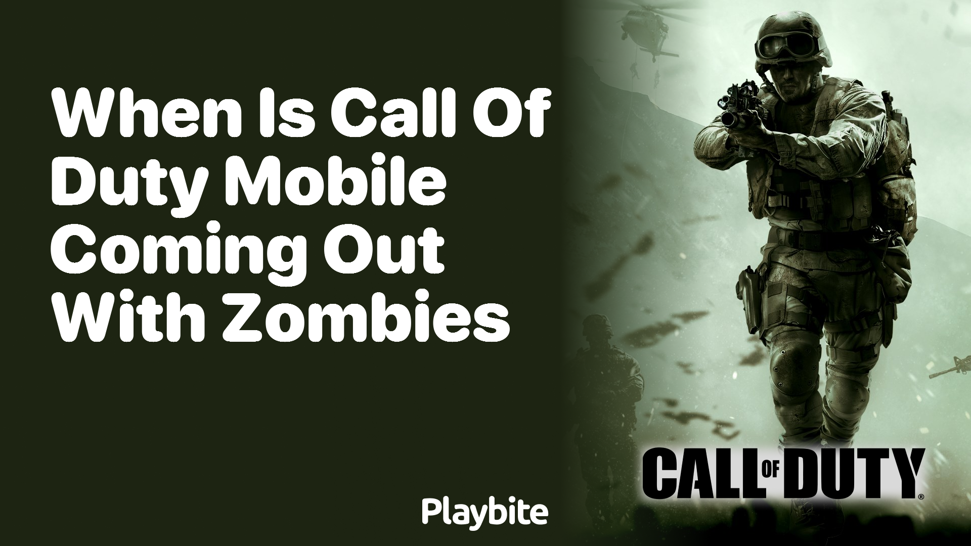 When Is Call of Duty Mobile Coming Out With Zombies?