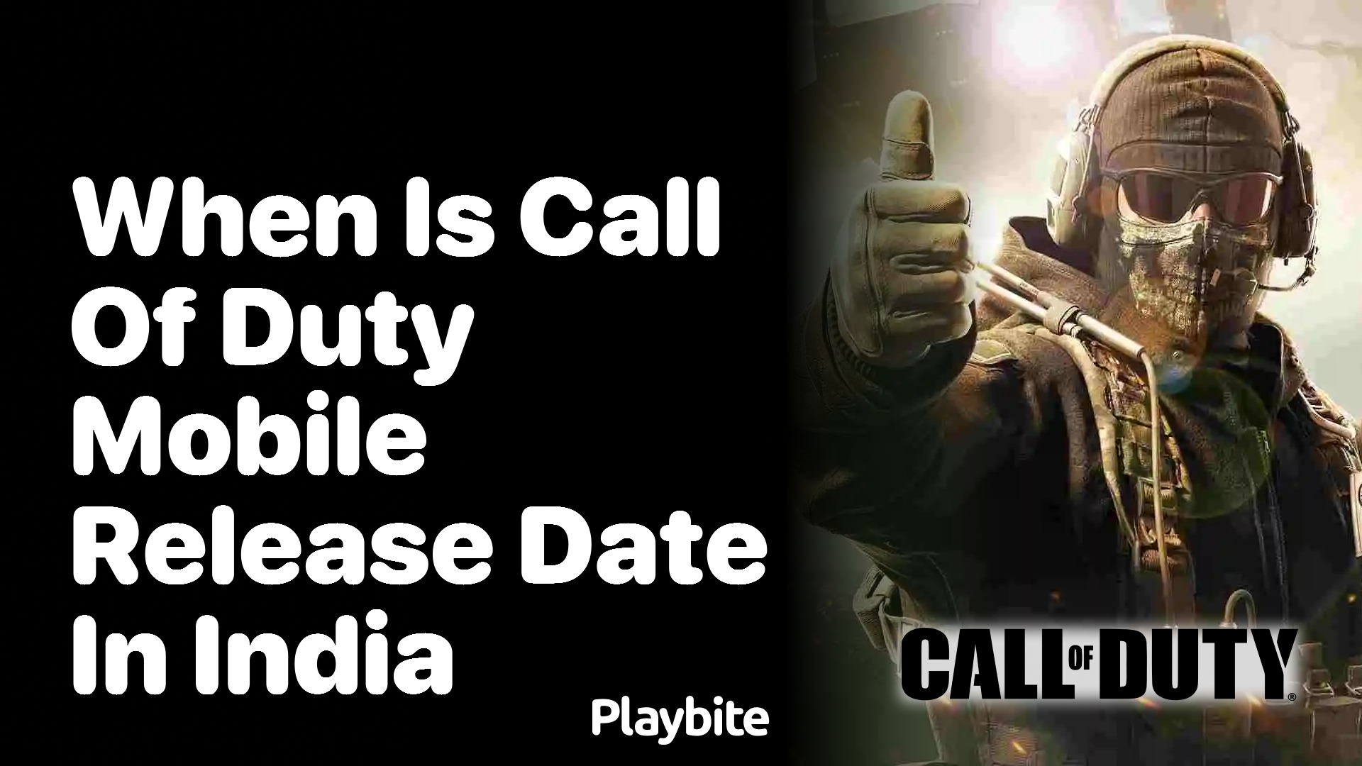 When is Call of Duty Mobile&#8217;s Release Date in India?