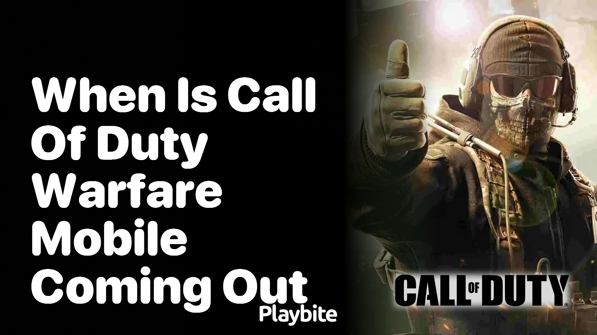 When Is Call of Duty Warfare Mobile Coming Out?