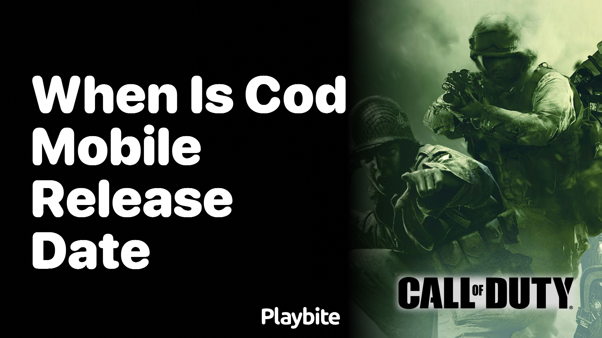 When is the COD Mobile Release Date?