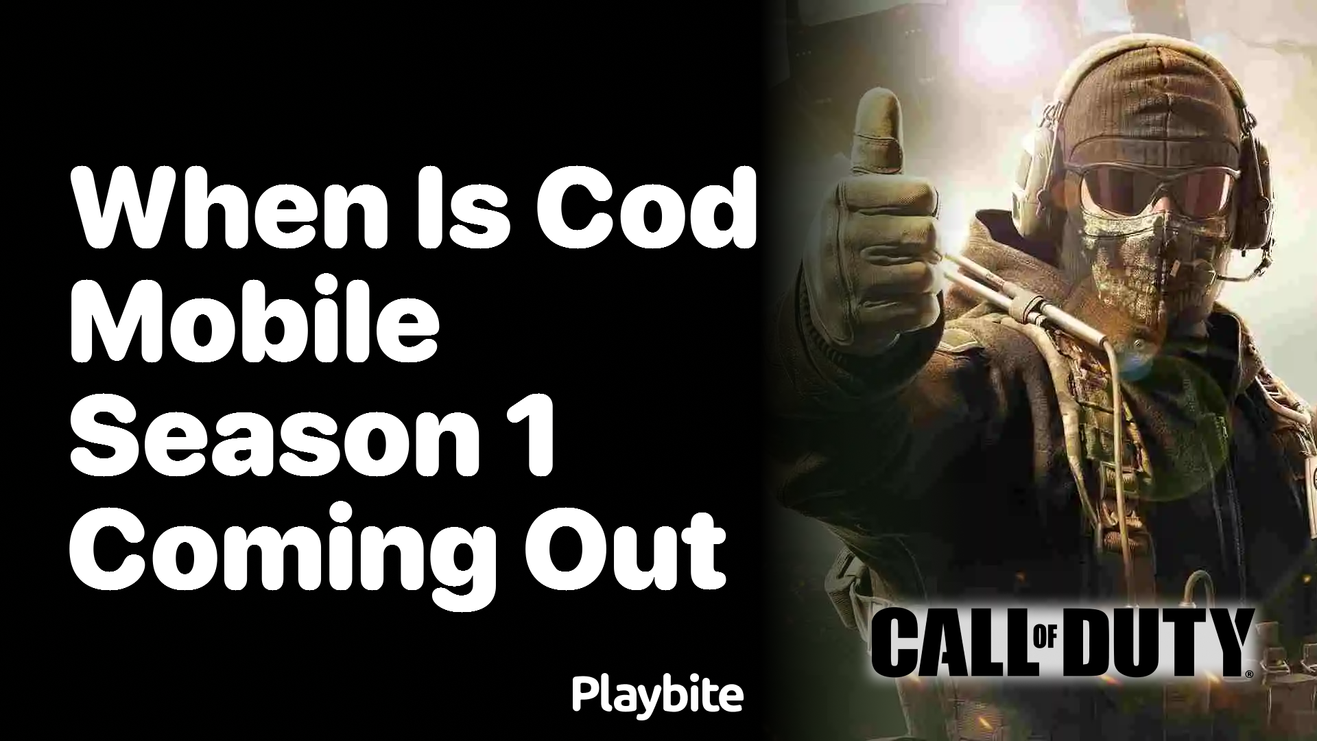 When Is COD Mobile Season 1 Coming Out?