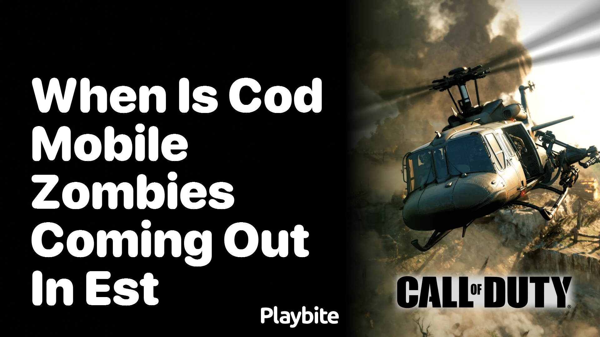 When Is COD Mobile Zombies Coming Out in EST?