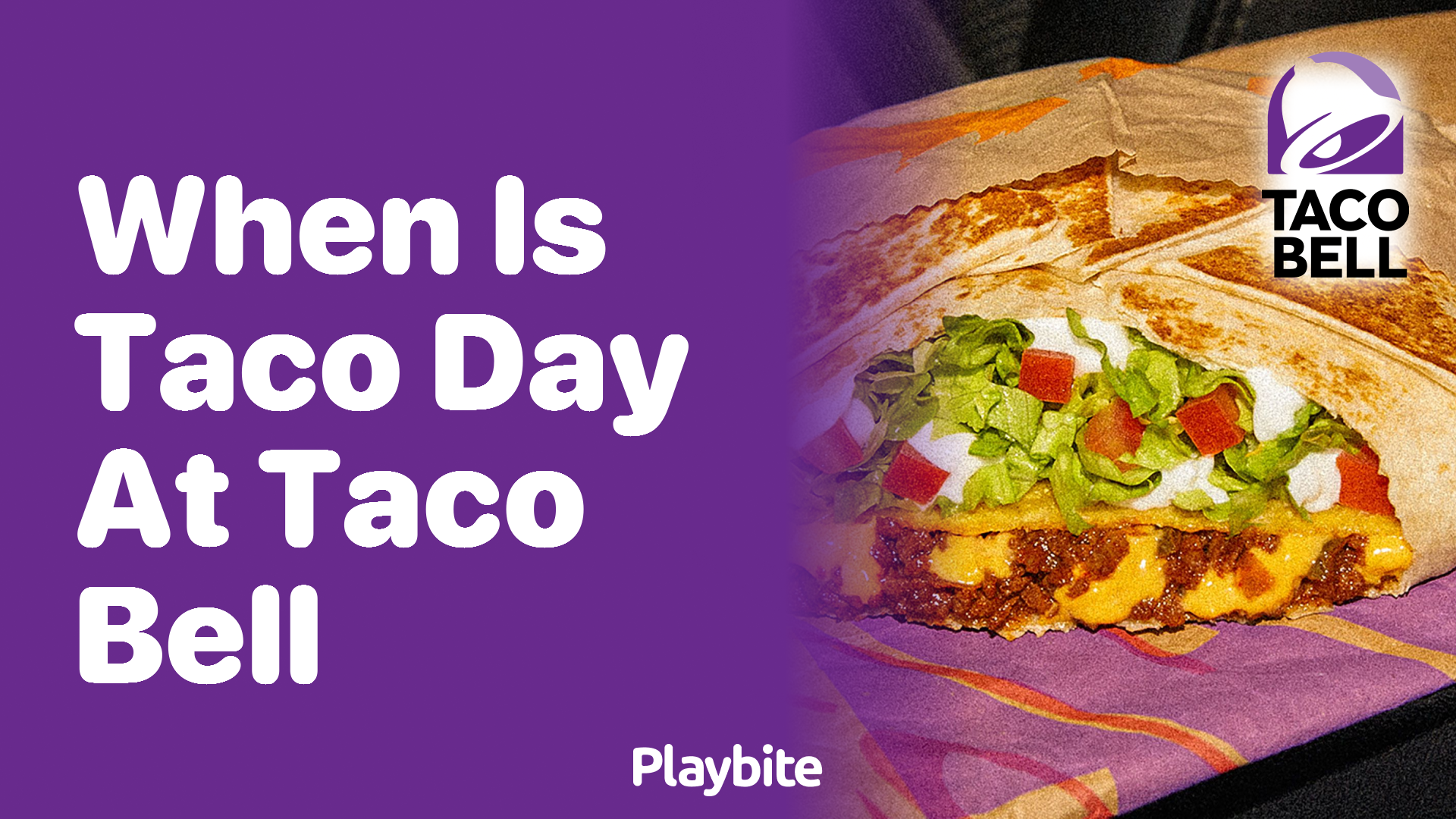 When is Taco Day at Taco Bell?