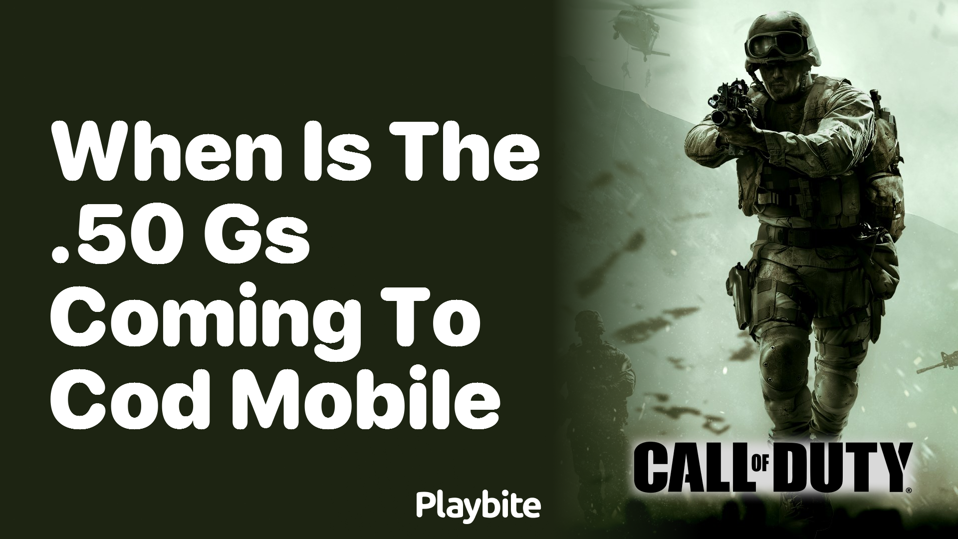 When is the .50 GS Coming to COD Mobile?