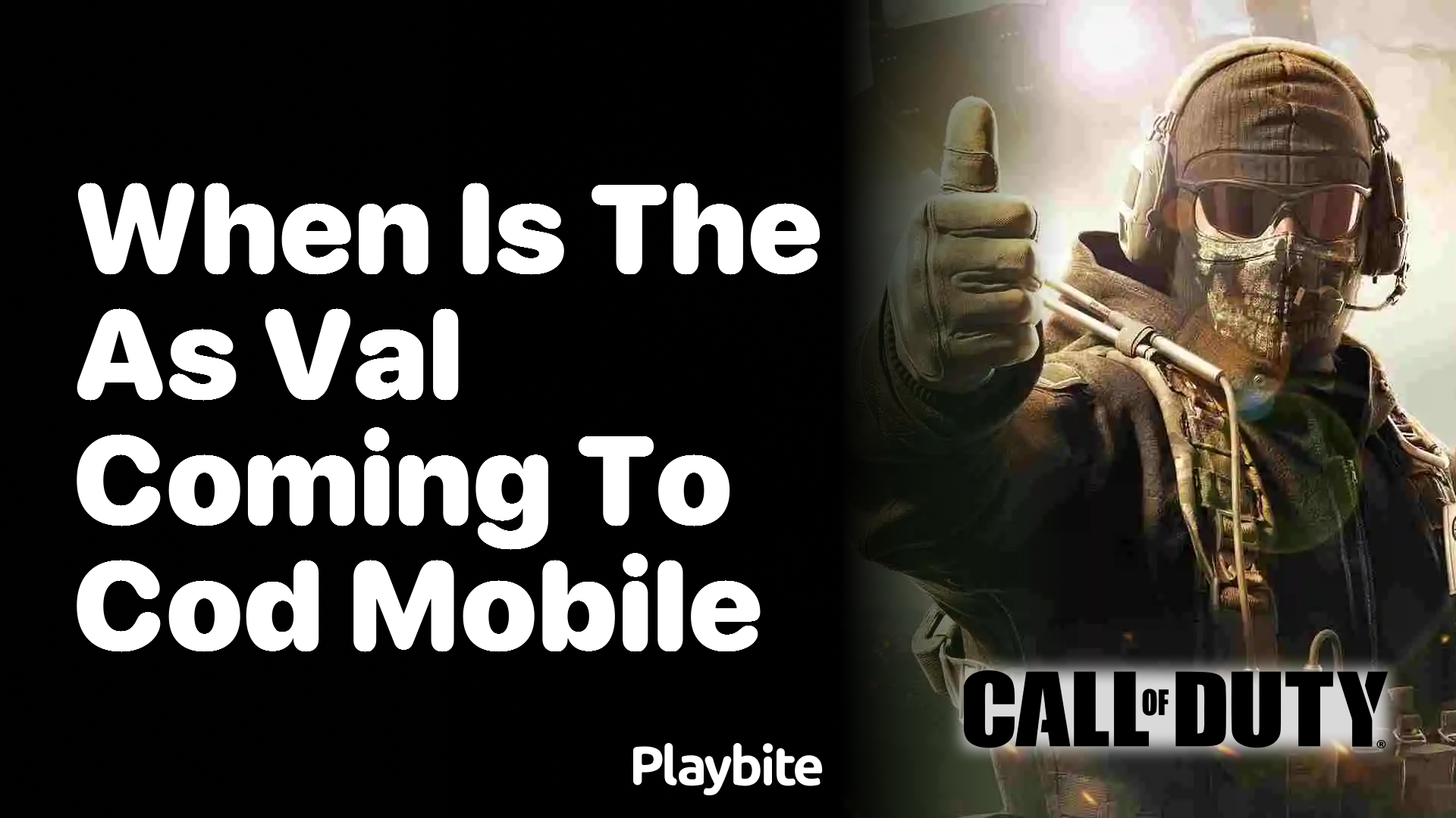 When Is the AS VAL Coming to COD Mobile?