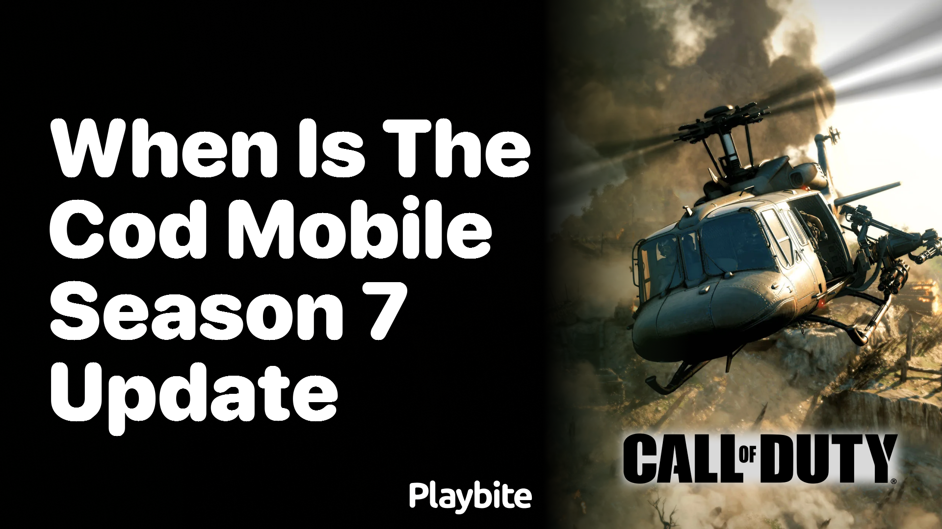 When is the Call of Duty Mobile Season 7 Update Happening?