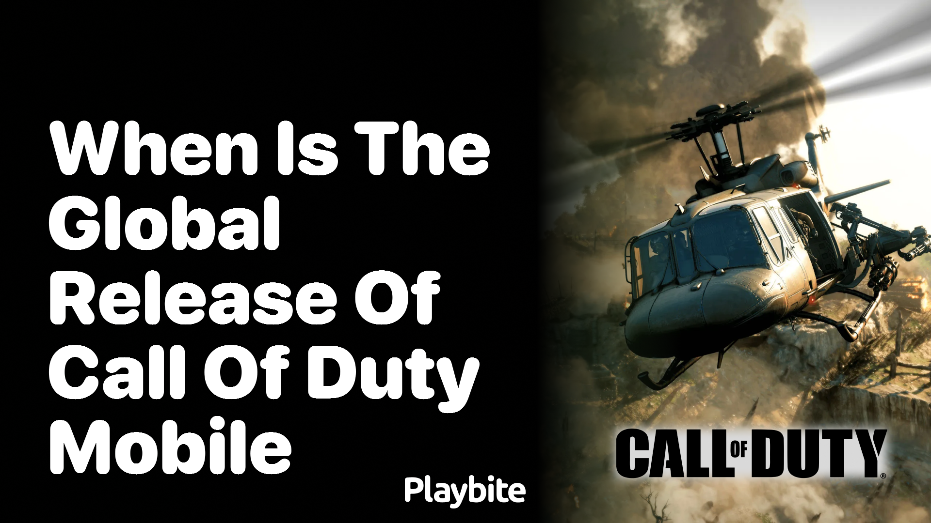 When is the Global Release of Call of Duty Mobile?