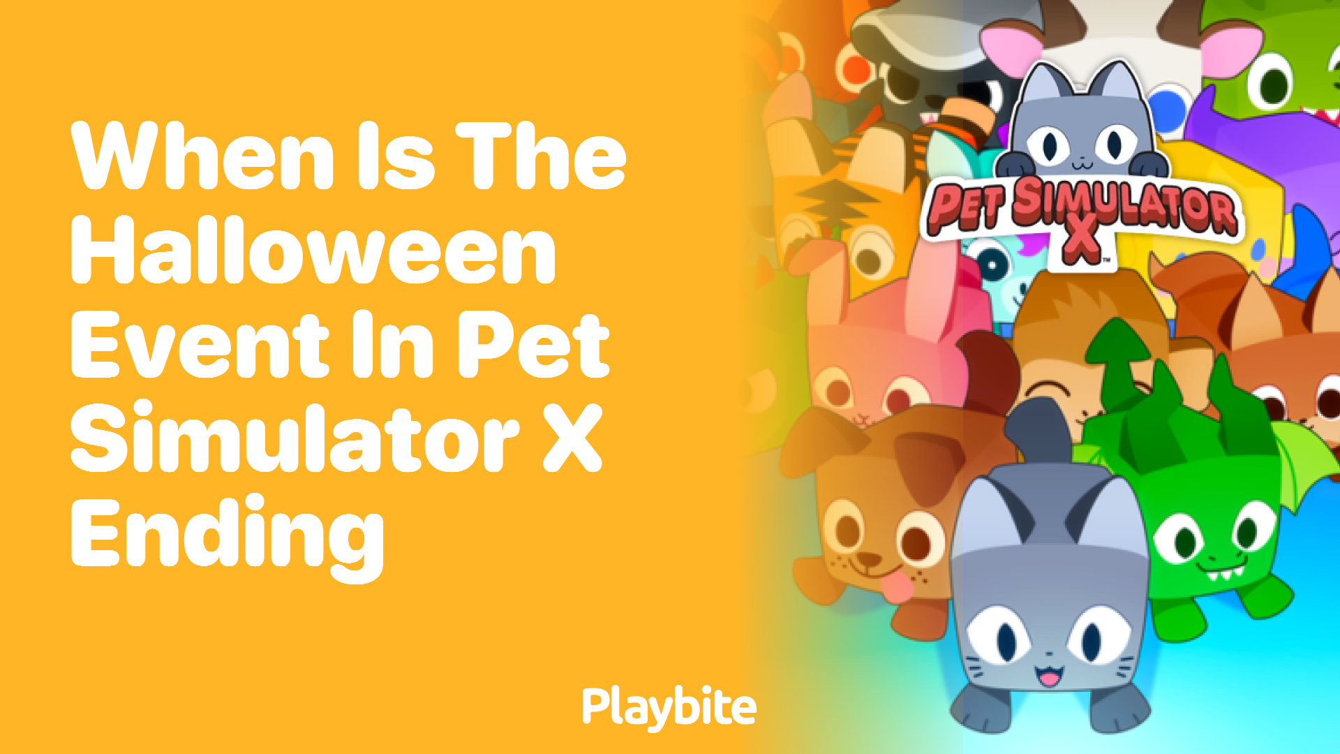 When Does the Halloween Event in Pet Simulator X End?