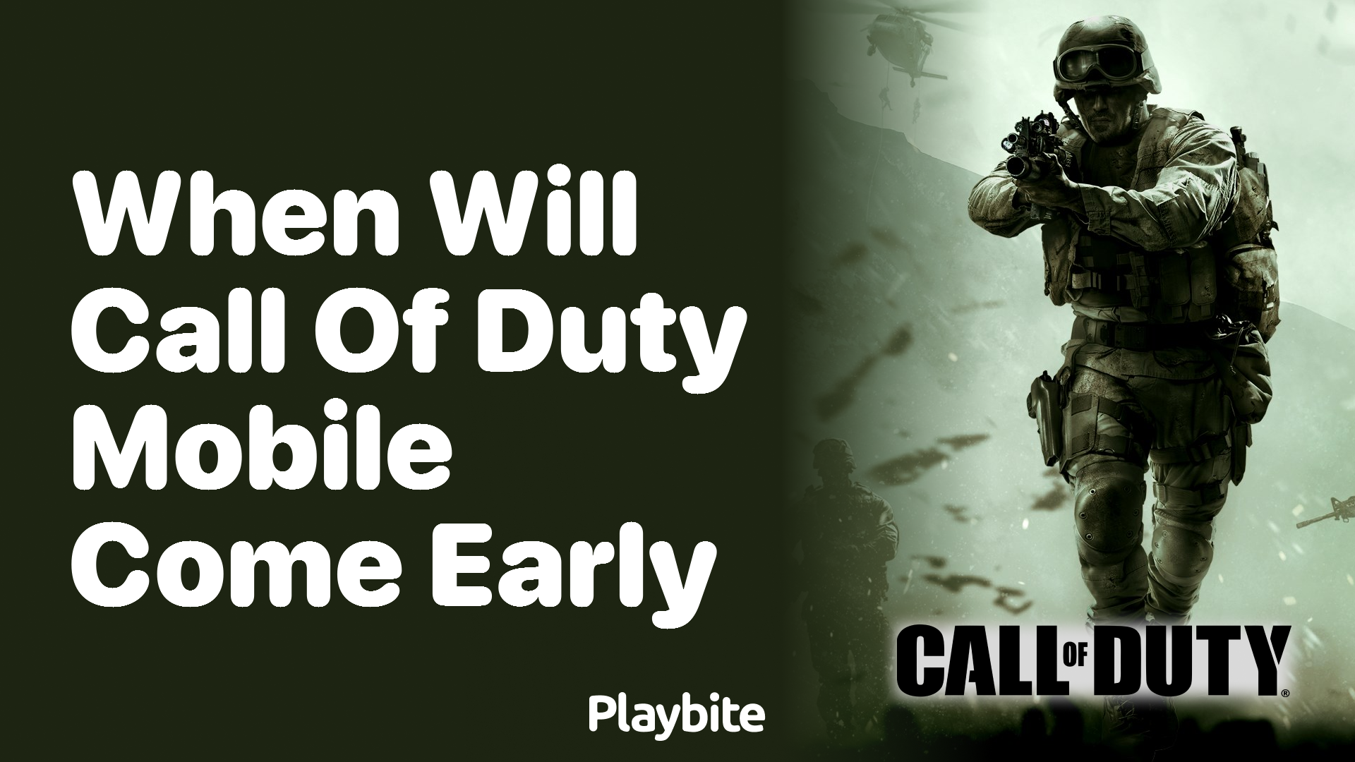 When Will Call of Duty Mobile Come Early?