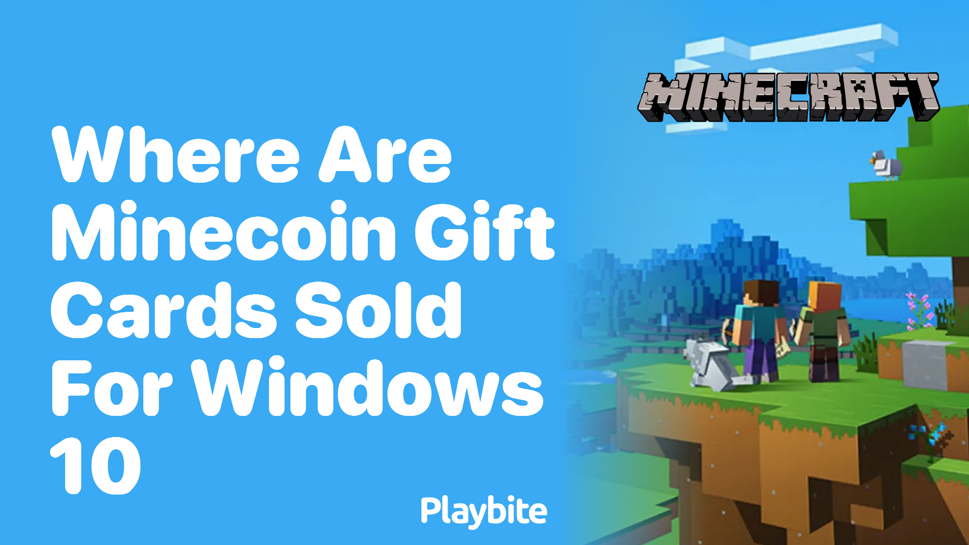 Where Are Minecoin Gift Cards Sold for Windows 10?