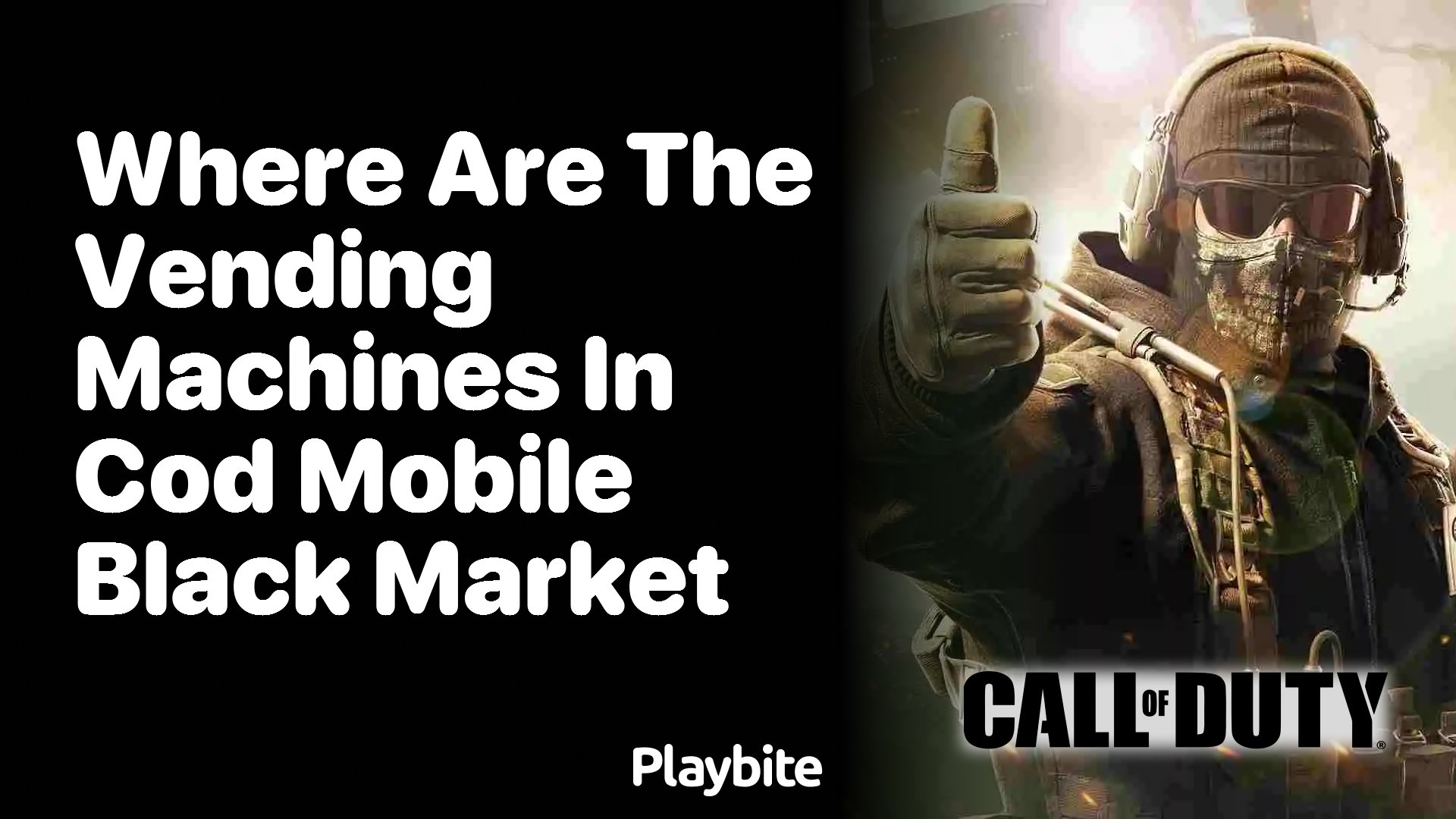 Where Are the Vending Machines in COD Mobile Black Market?