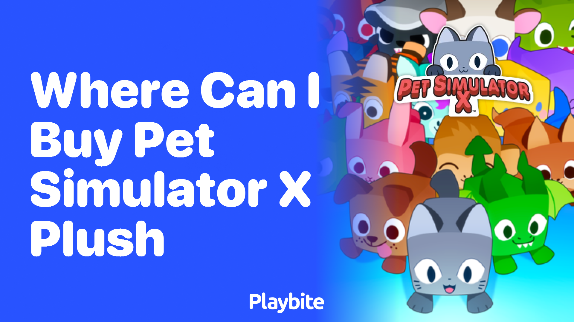 Where Can I Buy Pet Simulator X Plush?