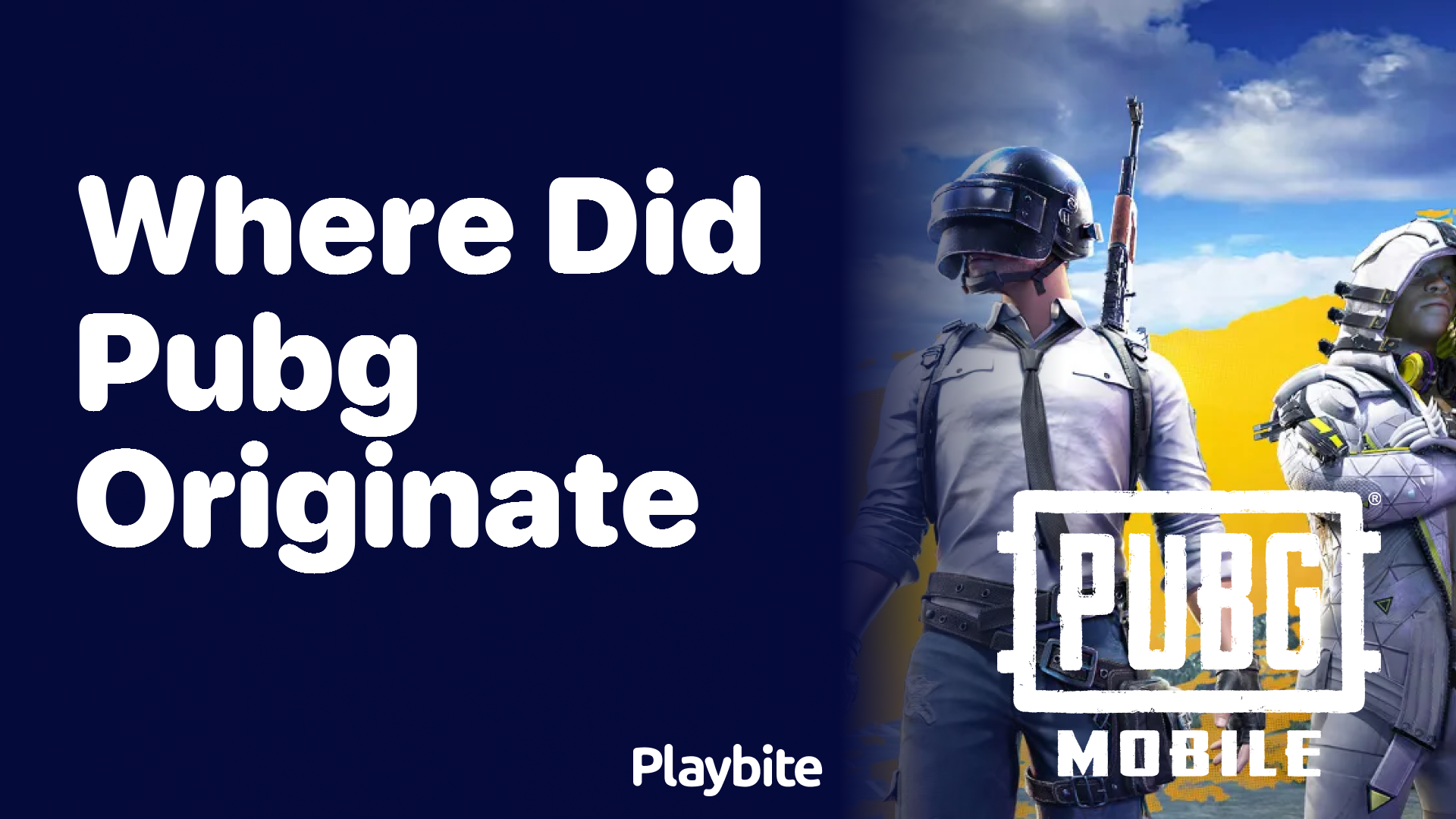 Where Did PUBG Originate?