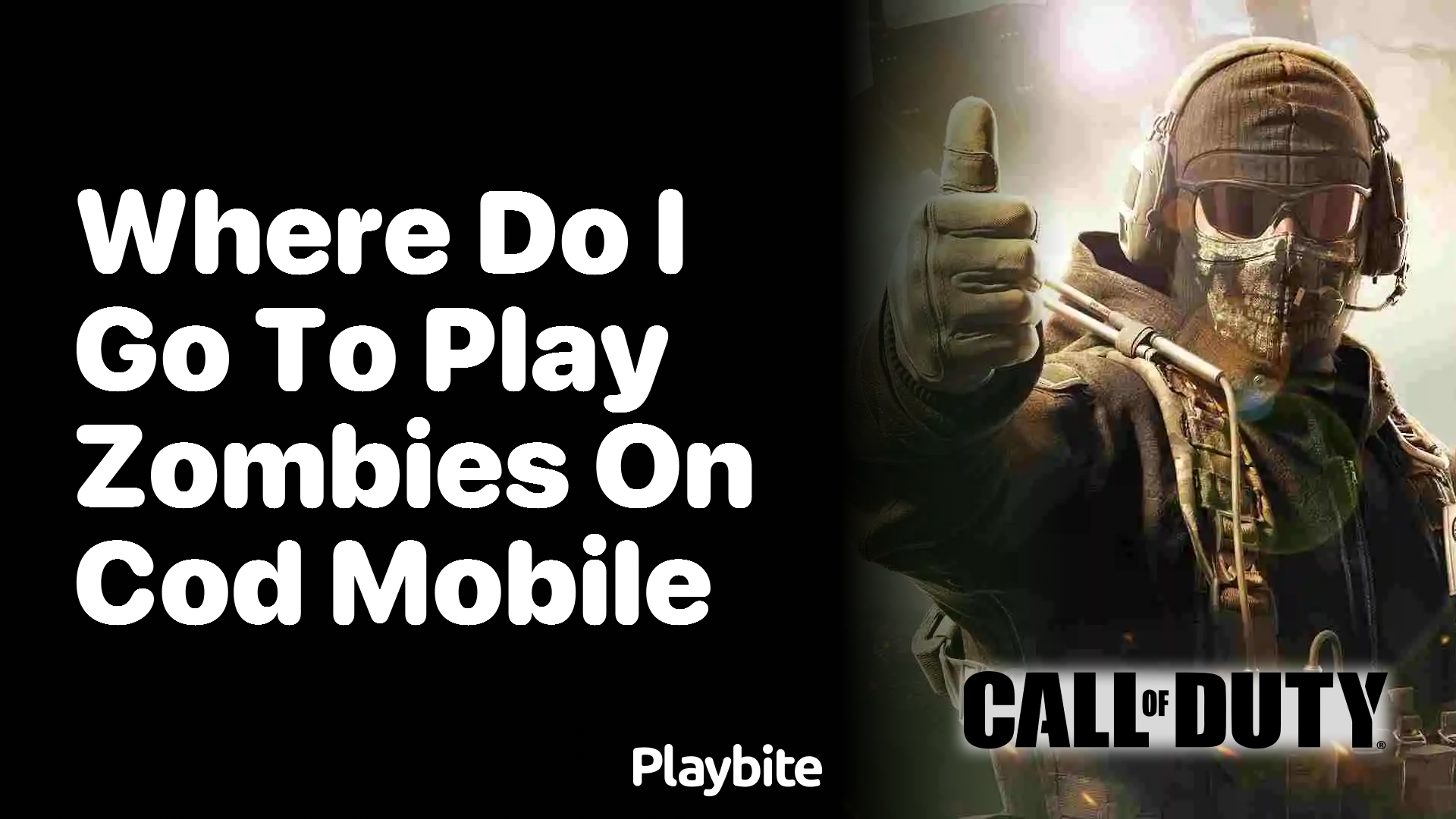 Where Do I Go to Play Zombies on COD Mobile?