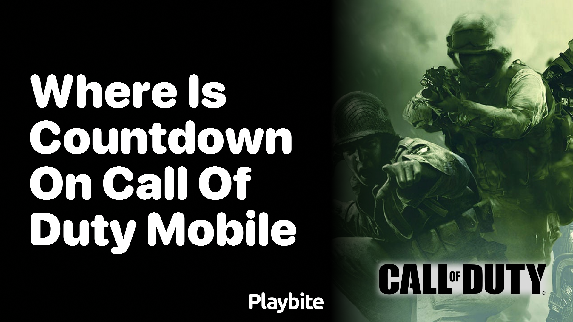 Where Is Countdown on Call of Duty Mobile?