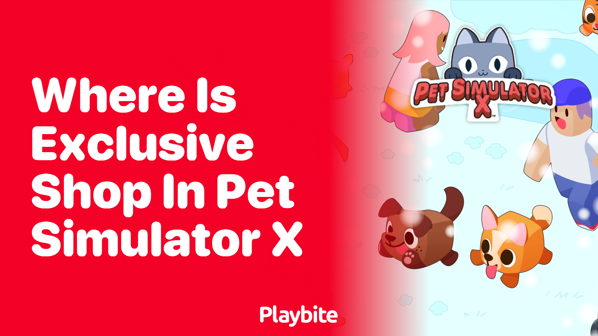 Where is the Exclusive Shop in Pet Simulator X?