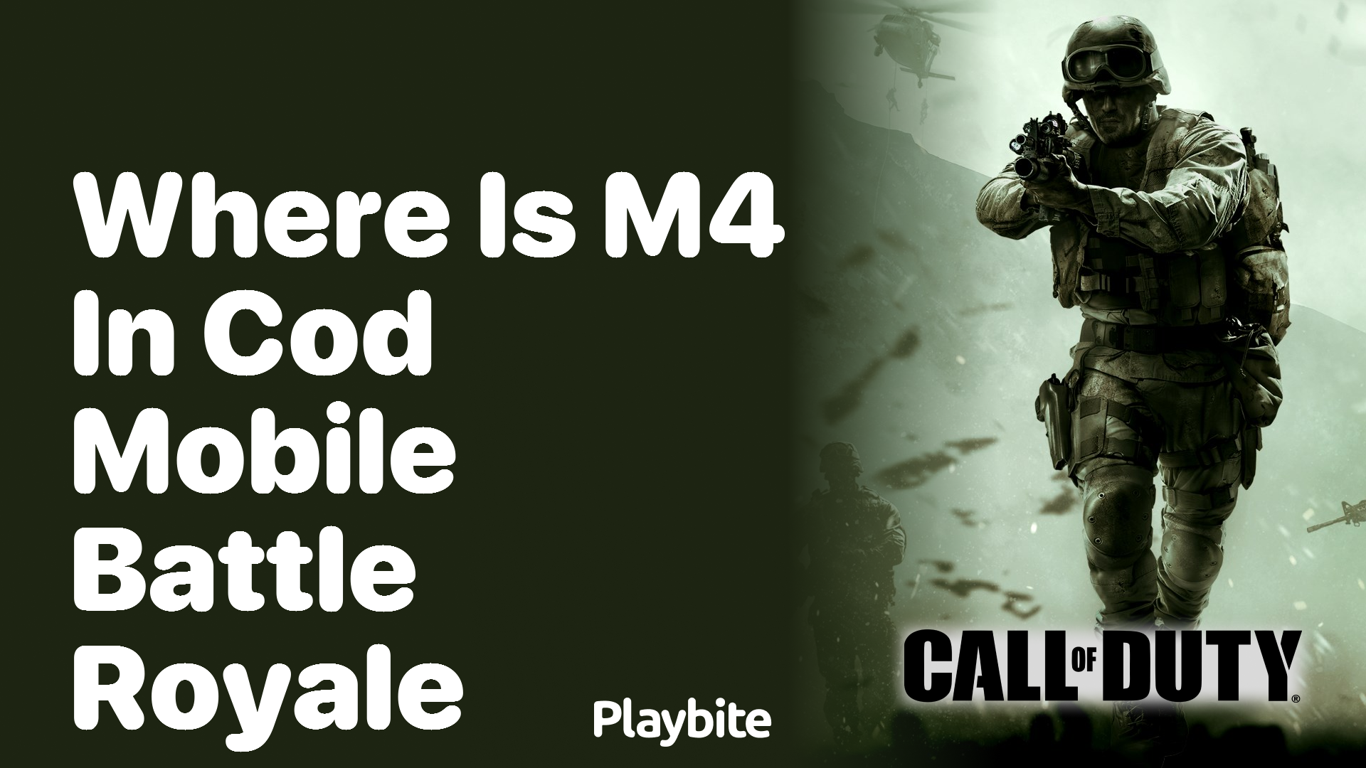 Where Is the M4 in COD Mobile Battle Royale?