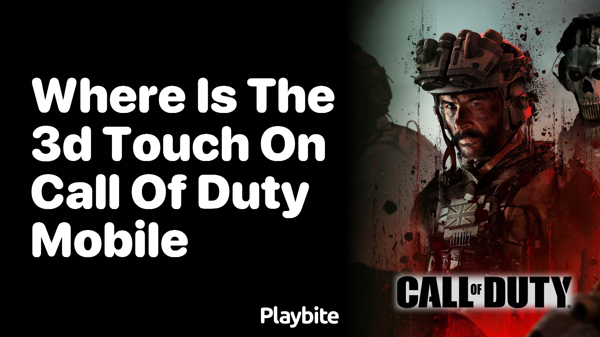 Where is the 3D touch on Call of Duty Mobile?