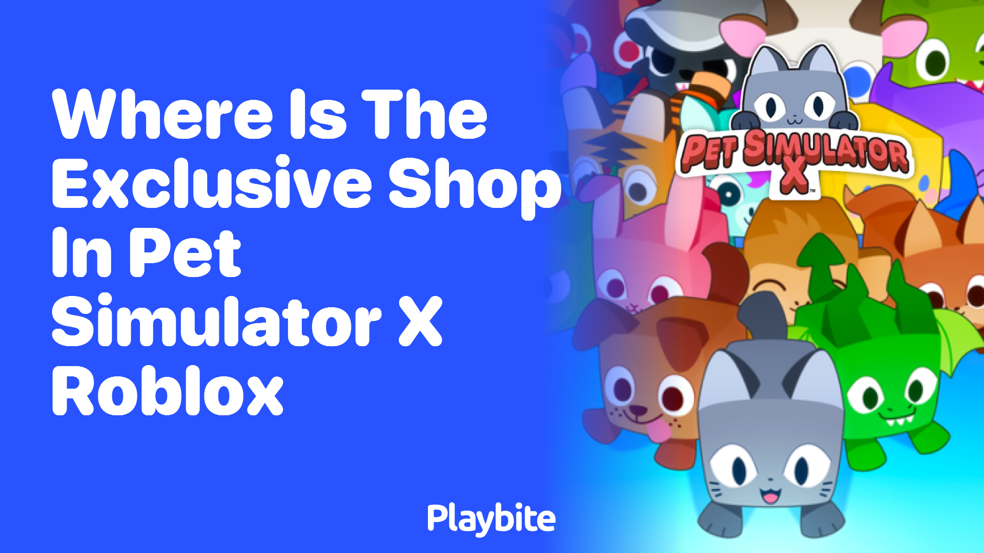 Where is the Exclusive Shop in Pet Simulator X Roblox?