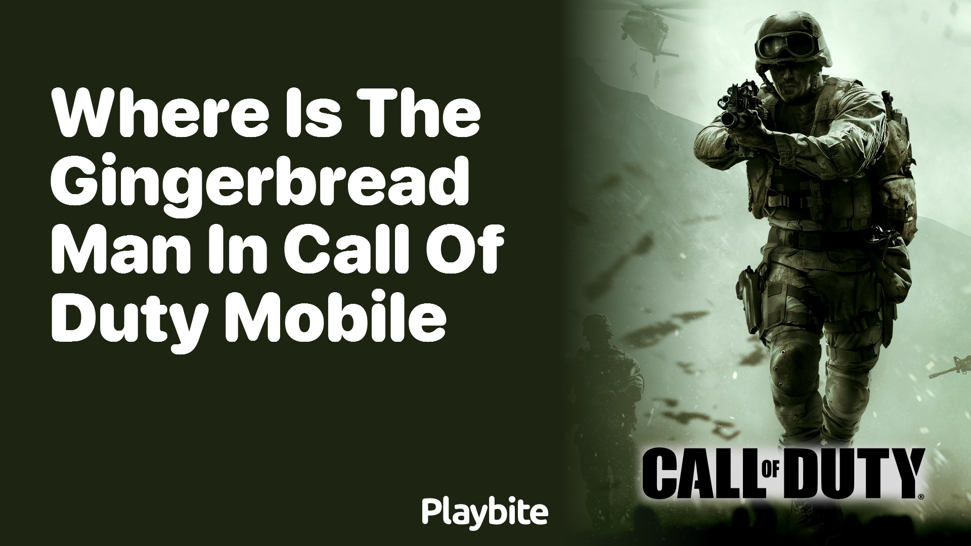 Finding the Gingerbread Man in Call of Duty Mobile