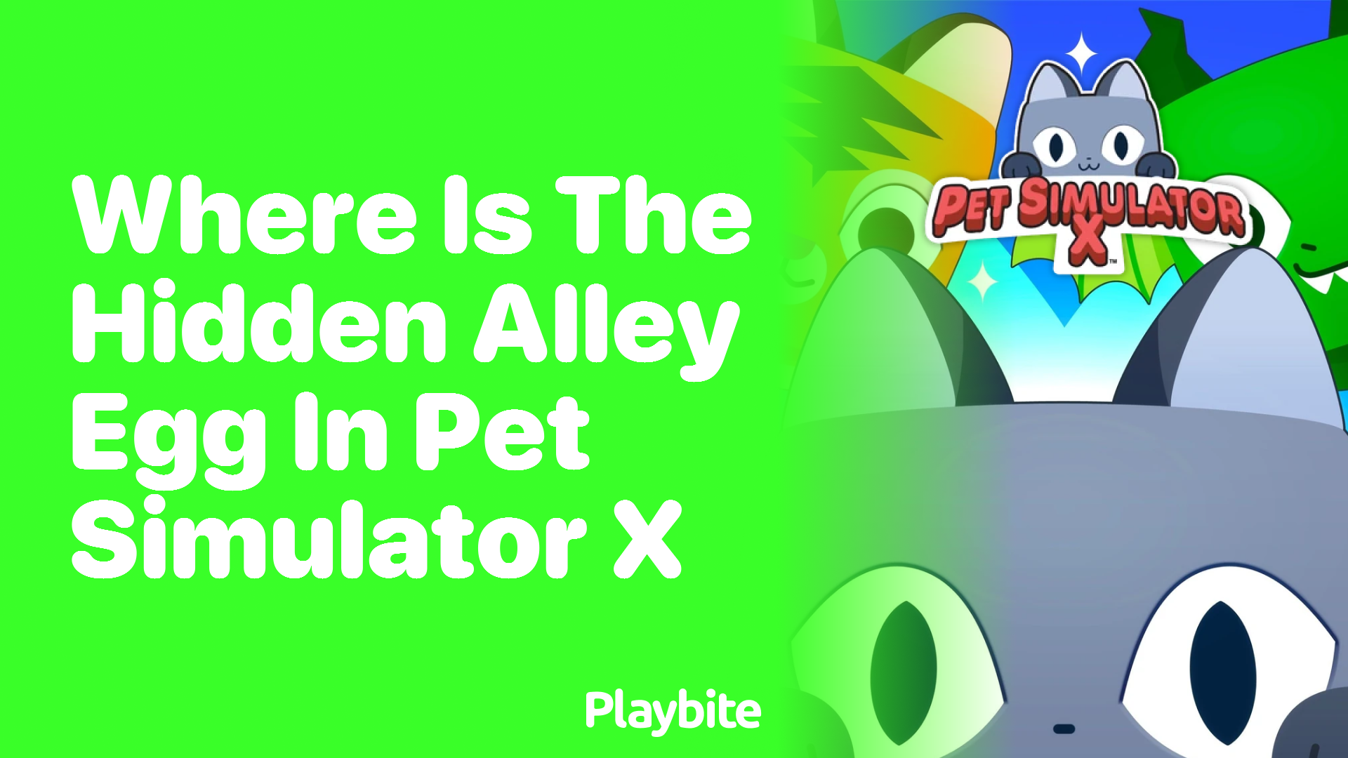 Finding the Hidden Alley Egg in Pet Simulator X