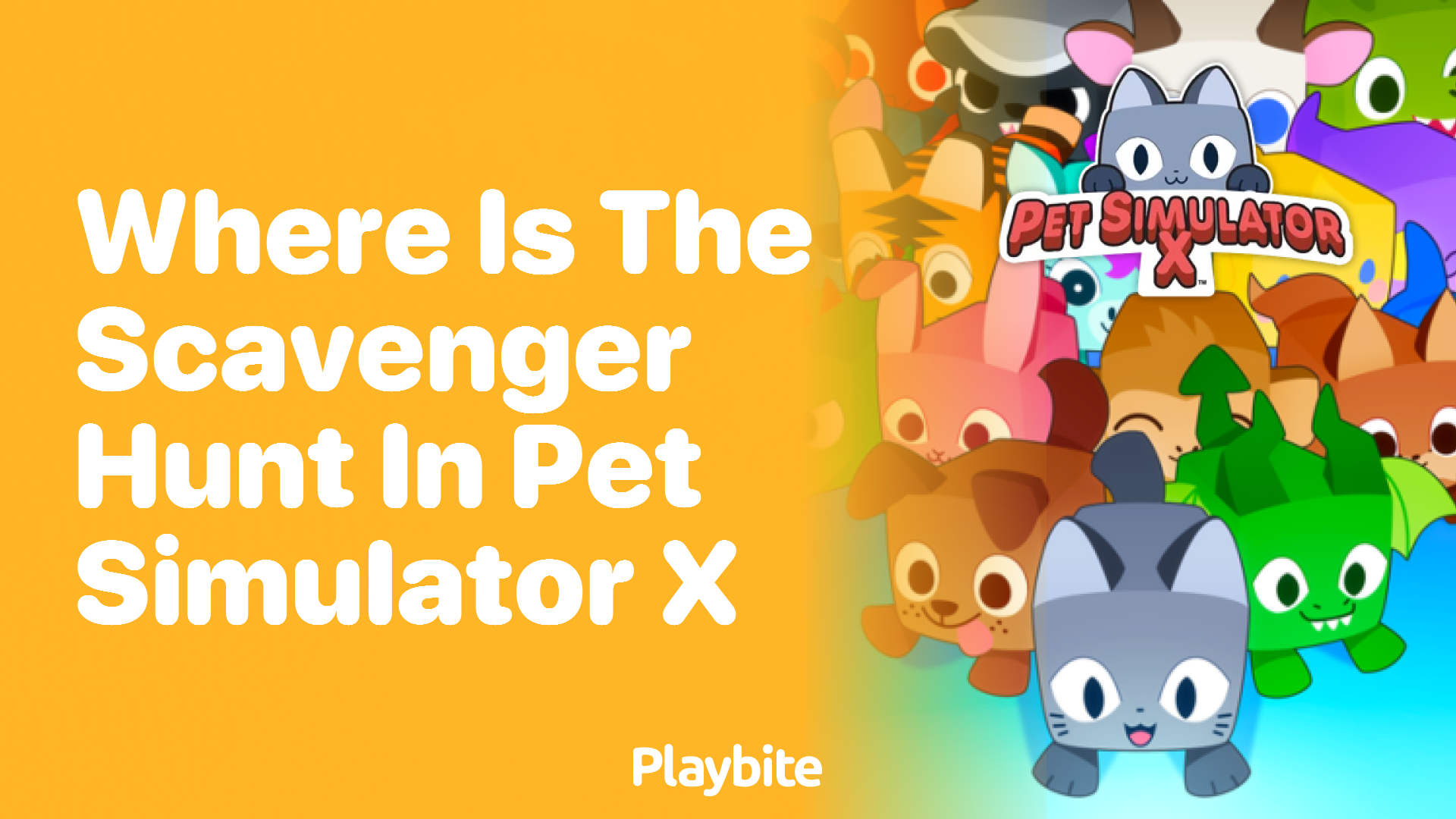 Where Is the Scavenger Hunt in Pet Simulator X?