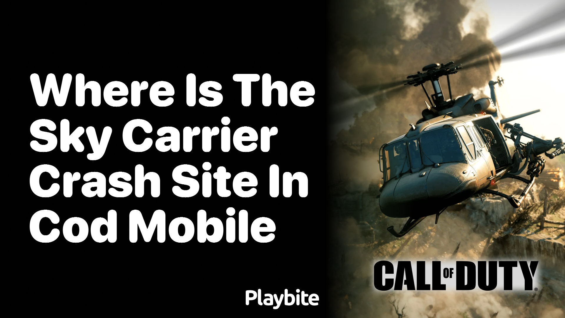 Where Is the Sky Carrier Crash Site in COD Mobile?