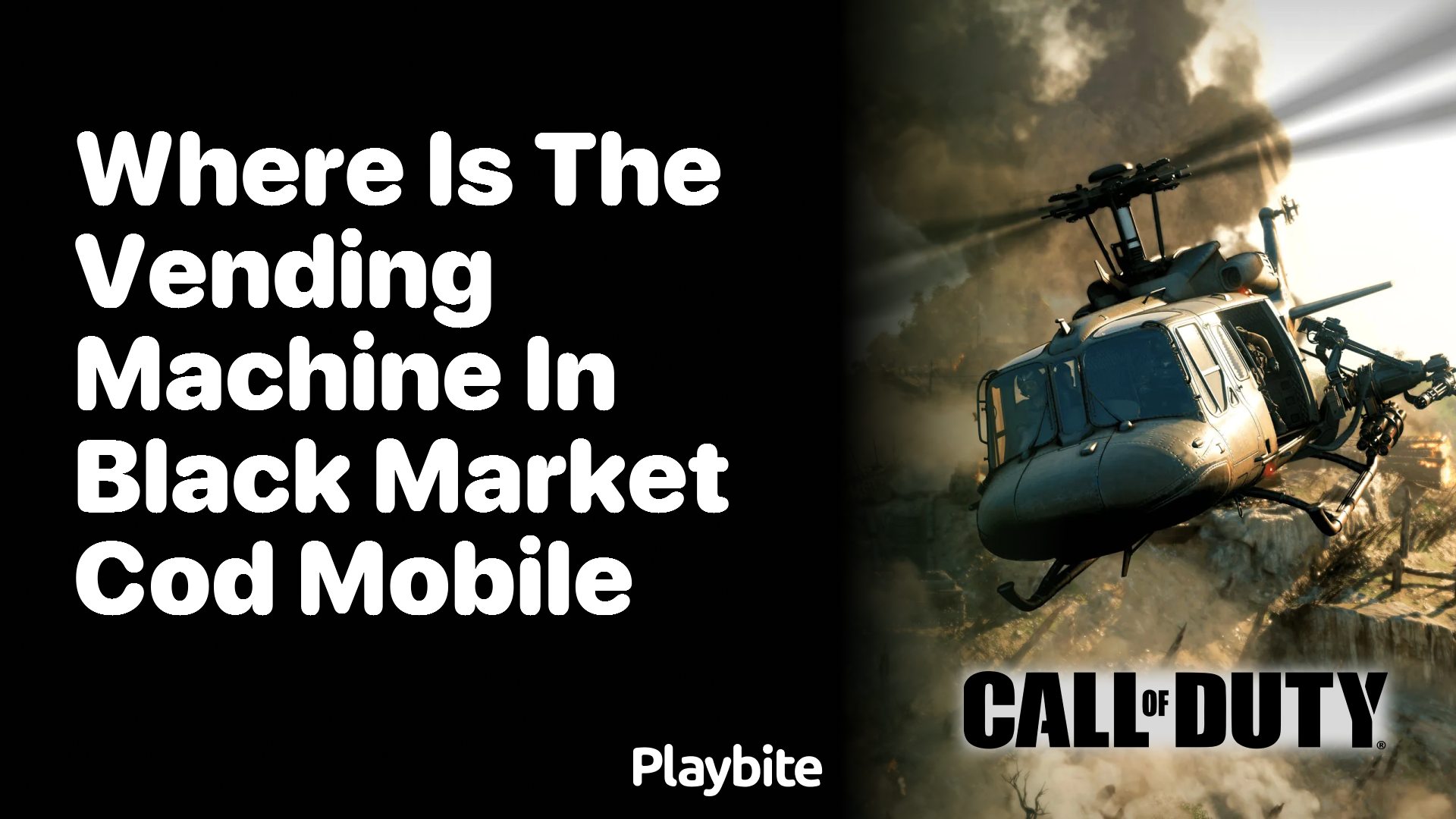 Where is the Vending Machine in Black Market COD Mobile?