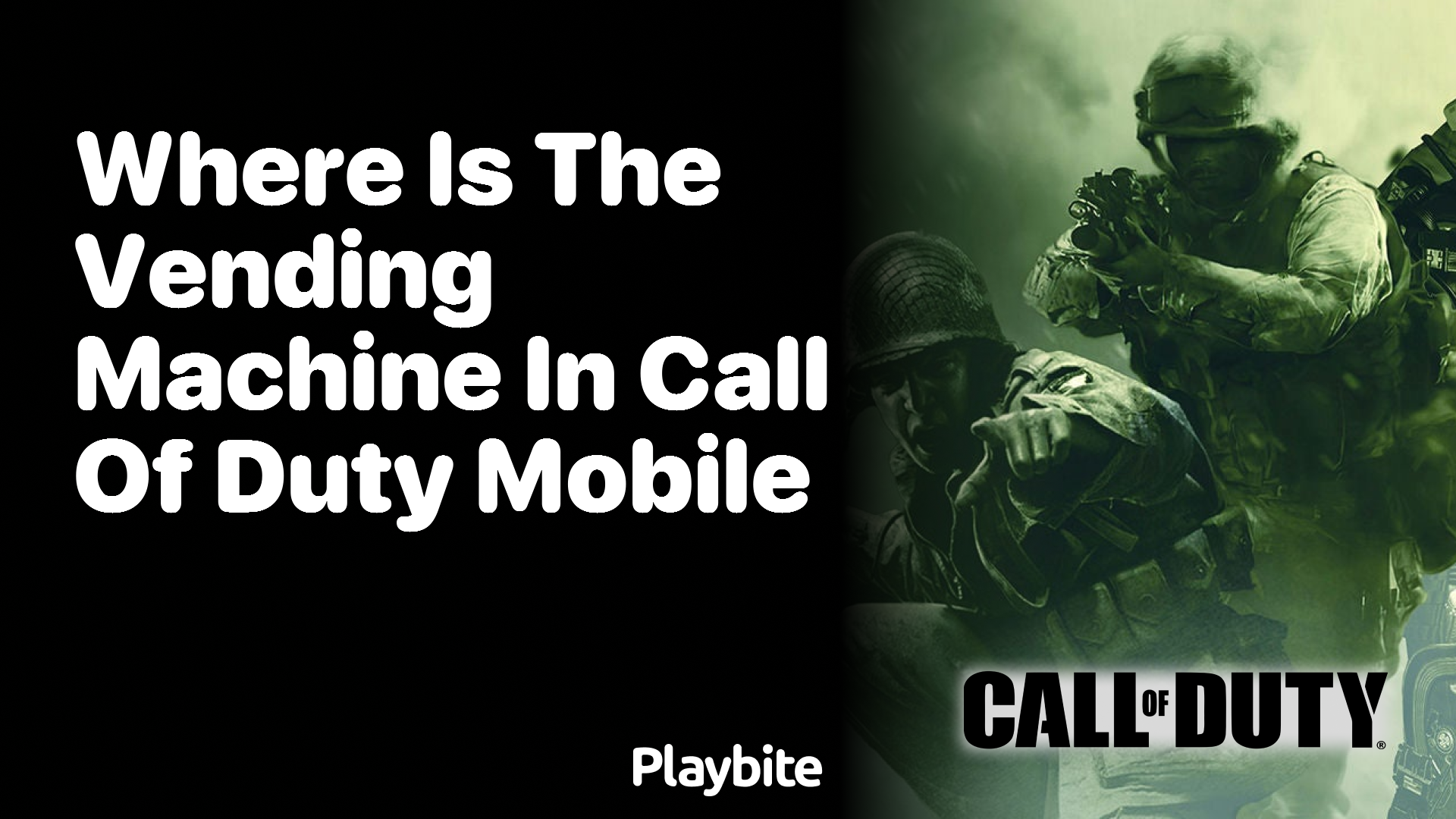 Where Is the Vending Machine in Call of Duty Mobile?