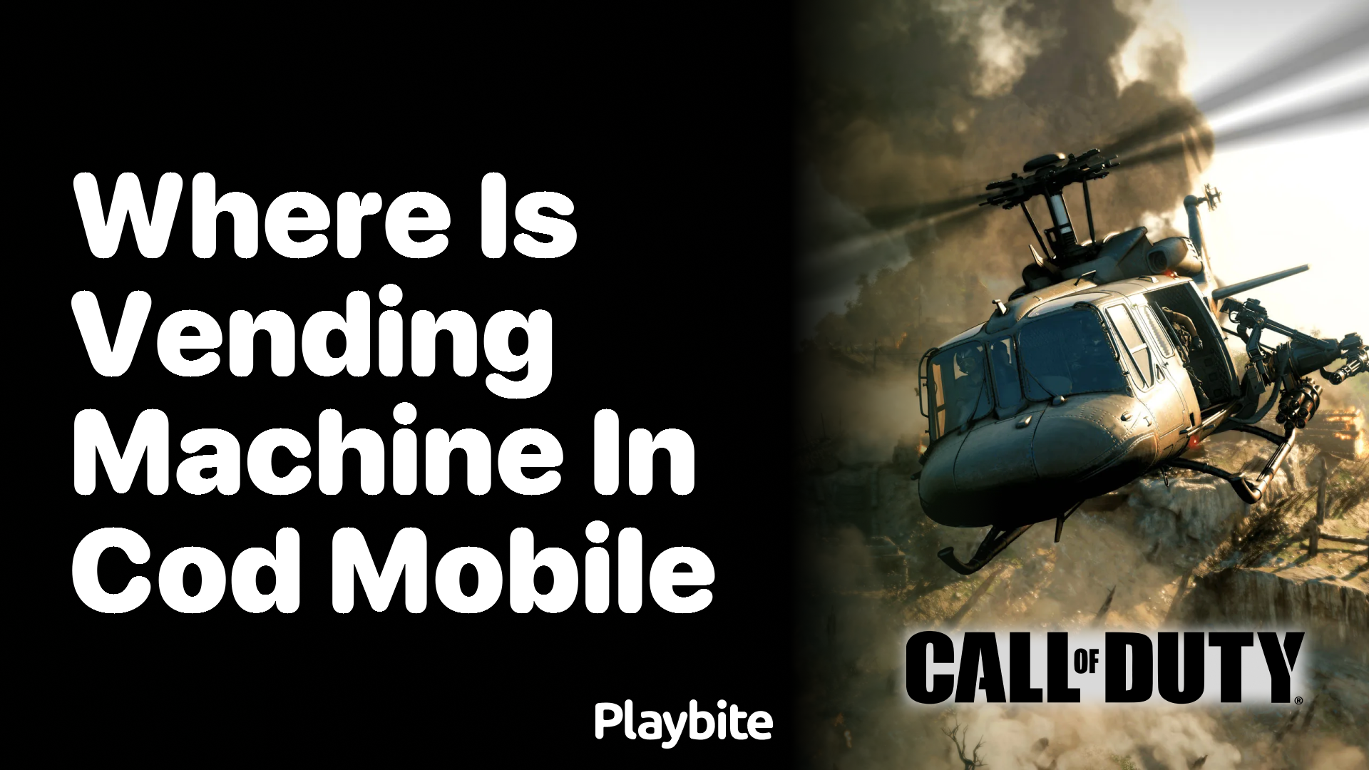 Where Is the Vending Machine in COD Mobile?