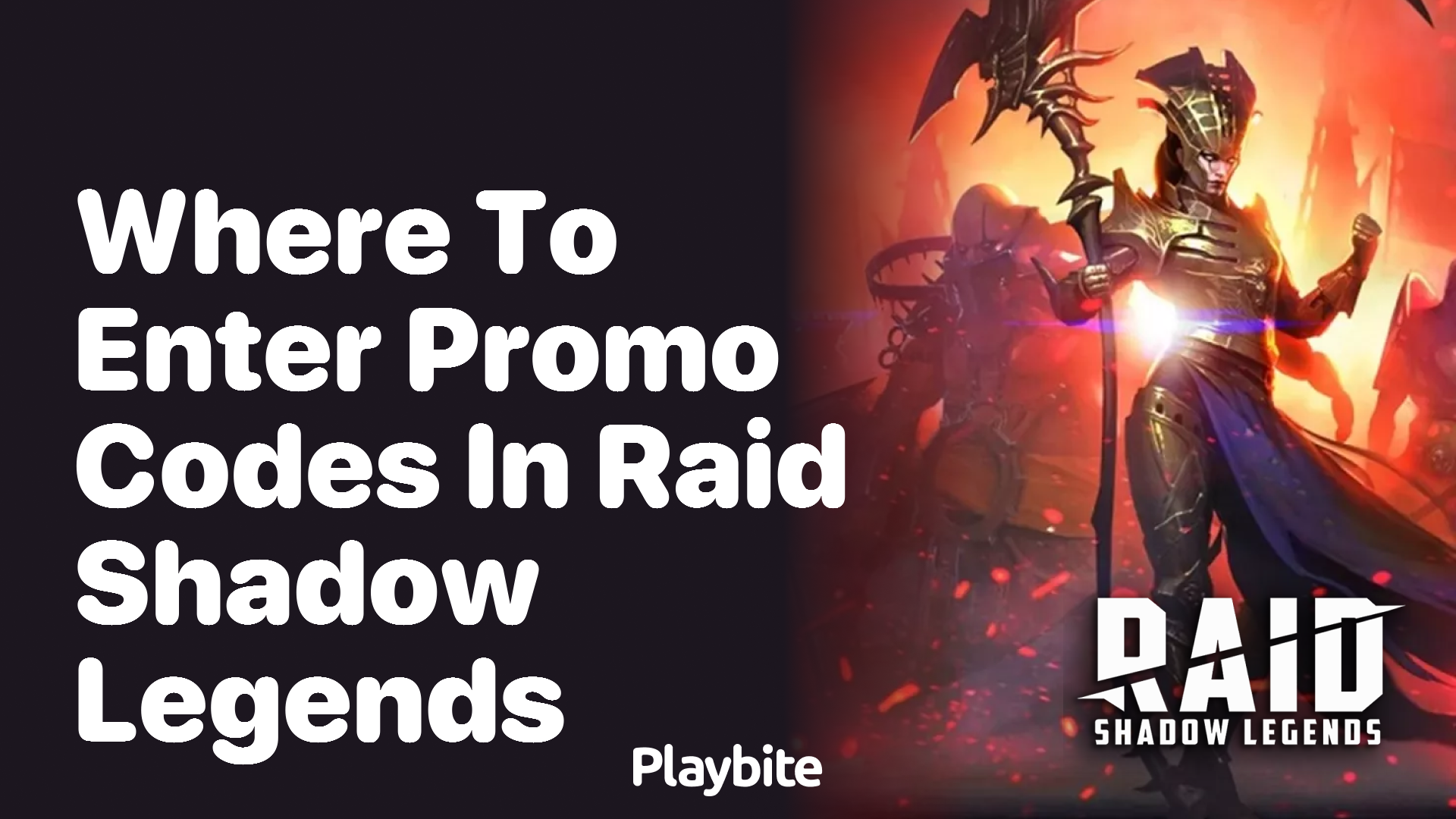 Where to Enter Promo Codes in RAID: Shadow Legends