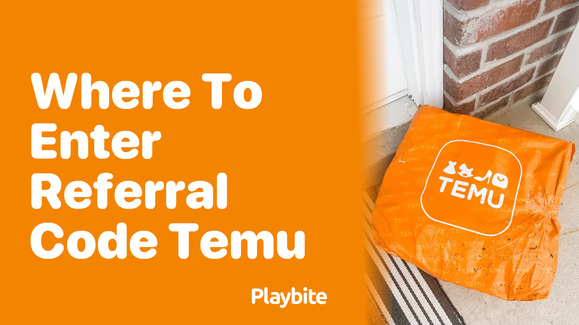 Where to Enter Referral Code on Temu