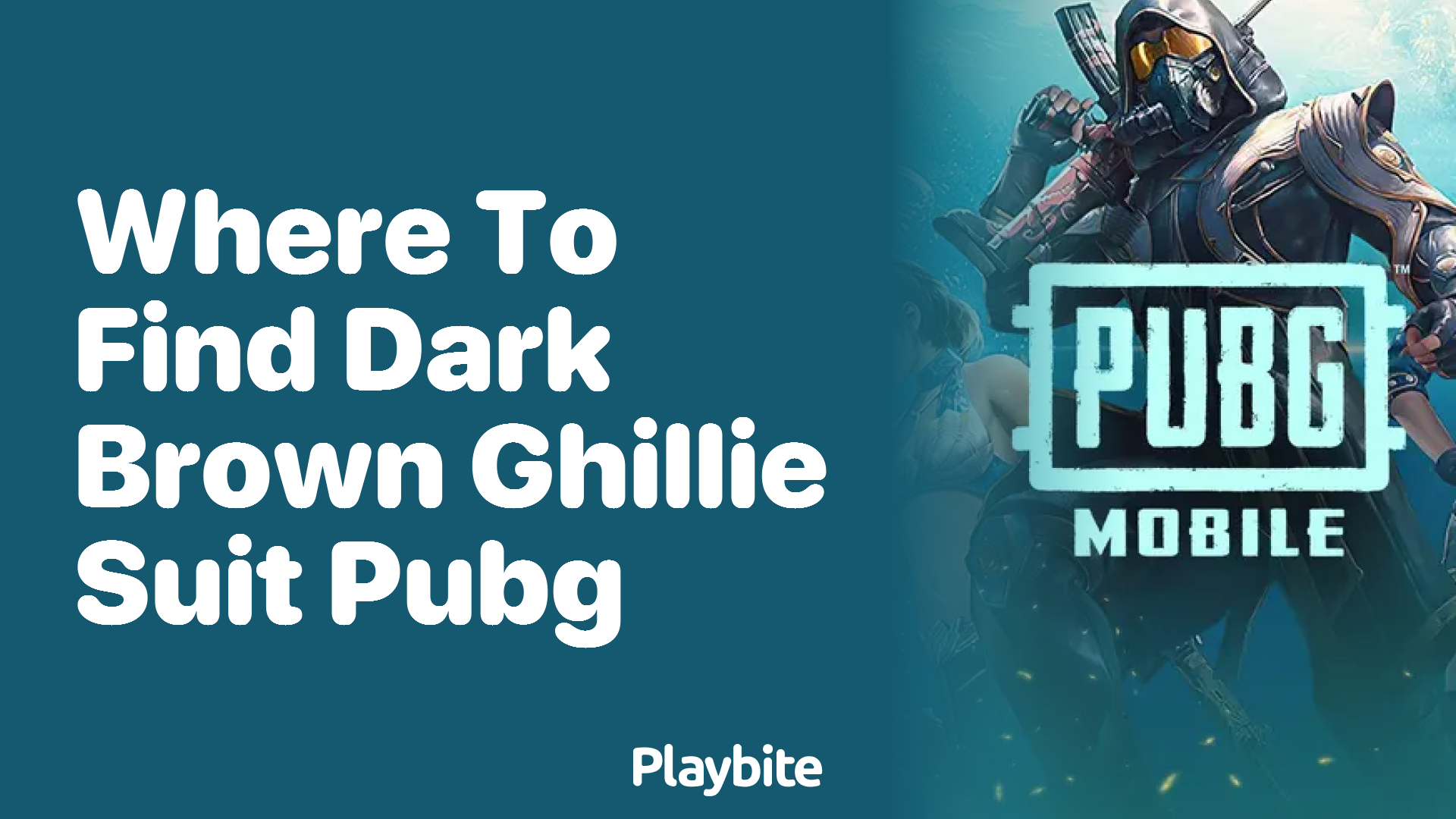 Where to Find the Dark Brown Ghillie Suit in PUBG Mobile