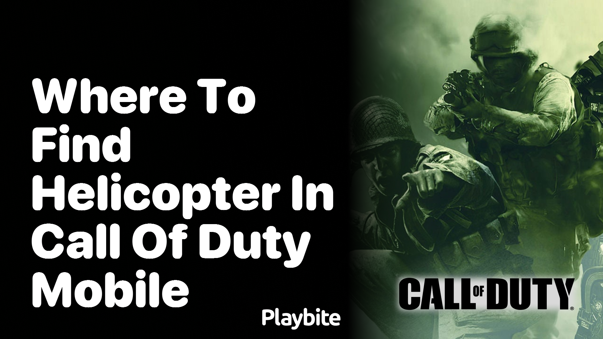 Where to Find a Helicopter in Call of Duty Mobile