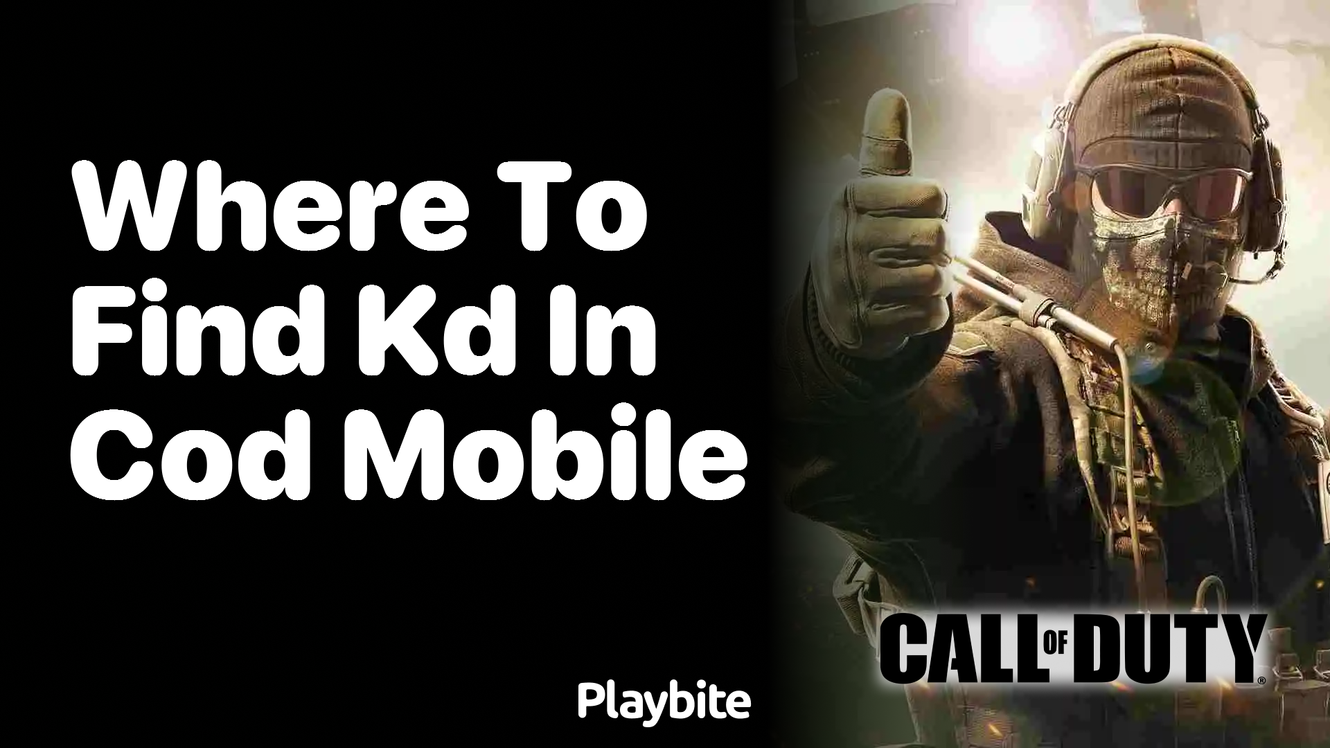 Where to Find Your K/D Ratio in COD Mobile