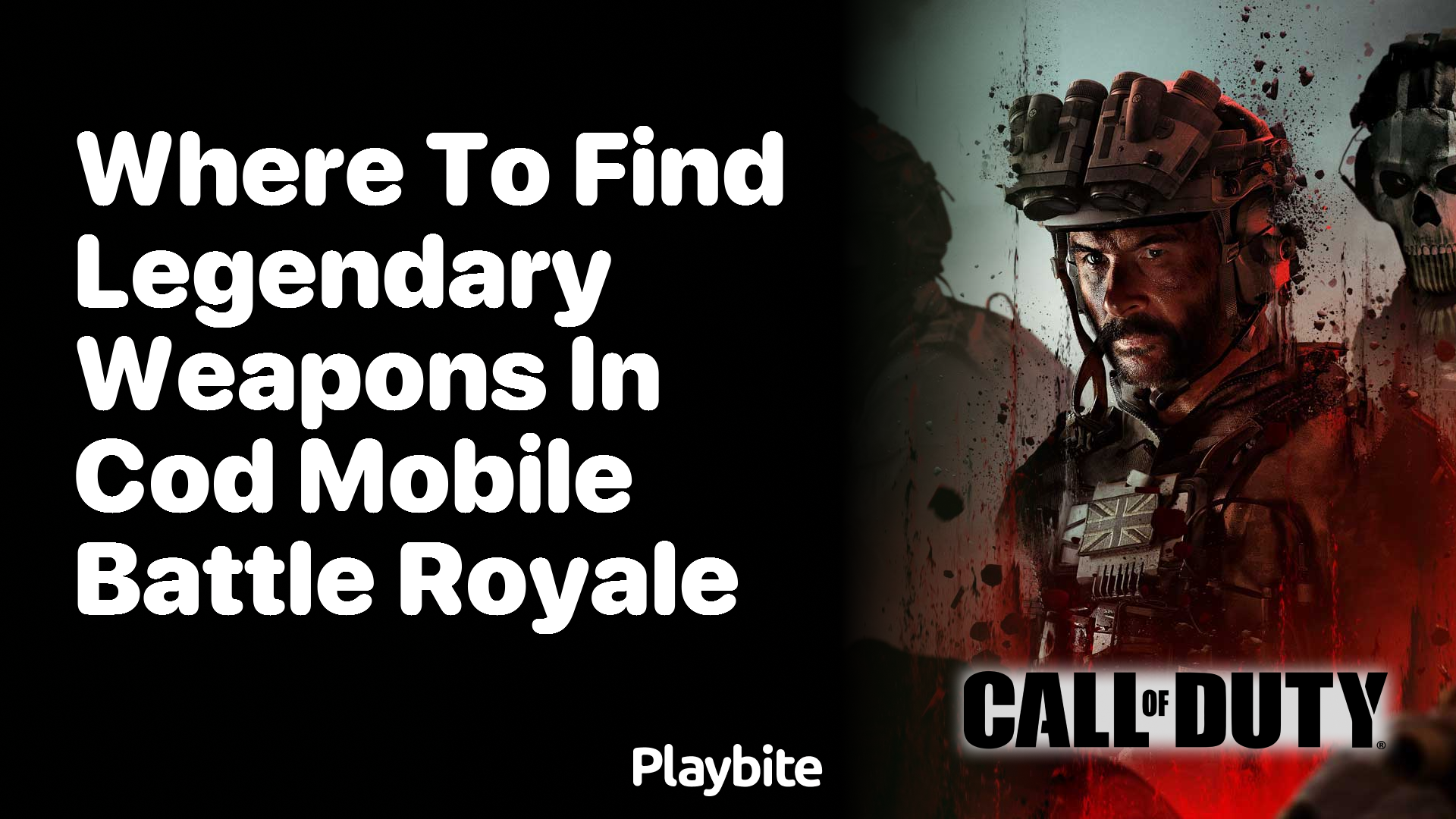 Where to Find Legendary Weapons in COD Mobile Battle Royale