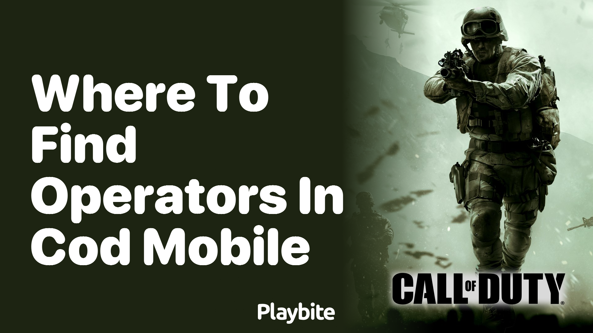 Where to Find Operators in COD Mobile