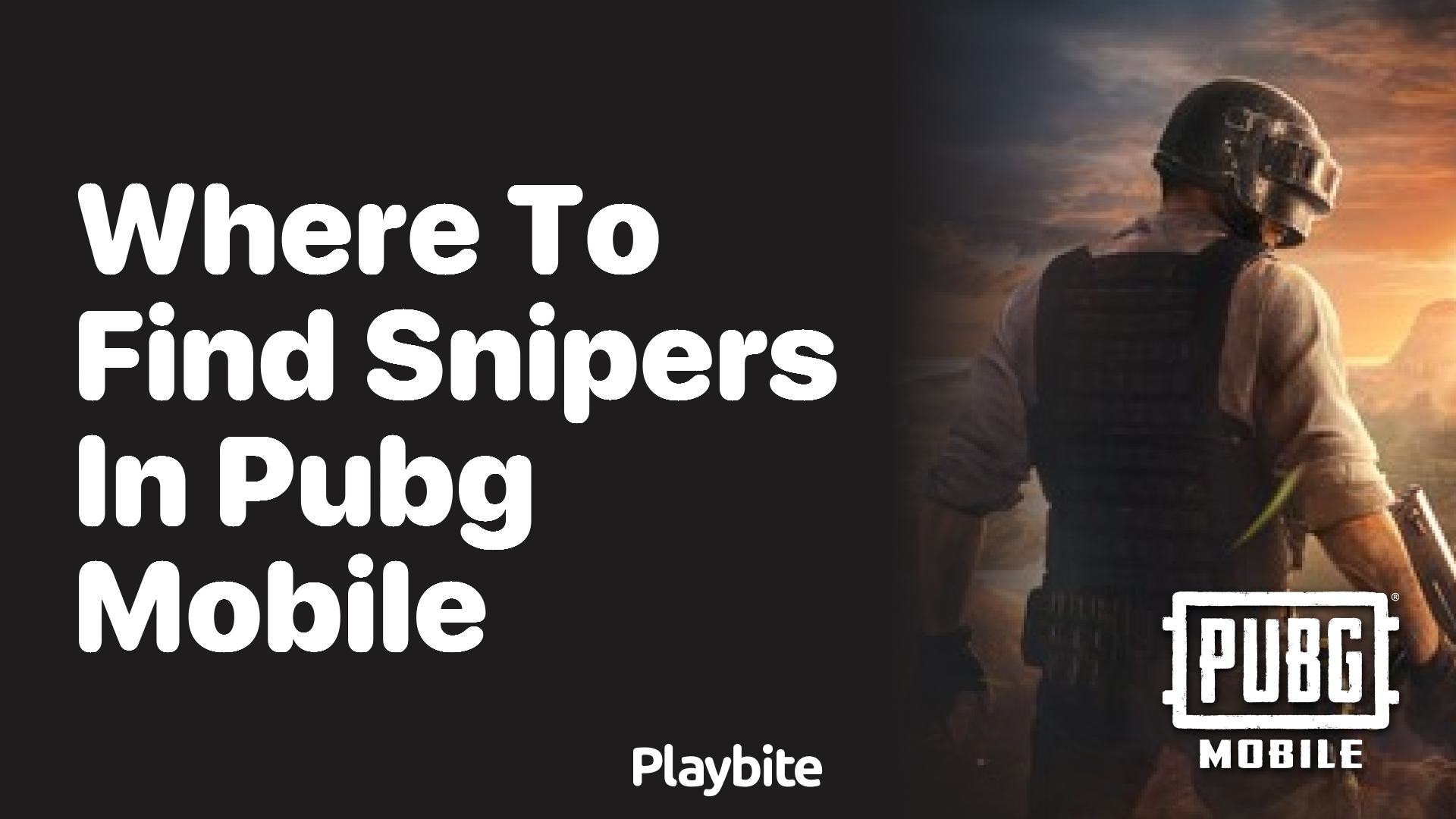 Where to Find Snipers in PUBG Mobile