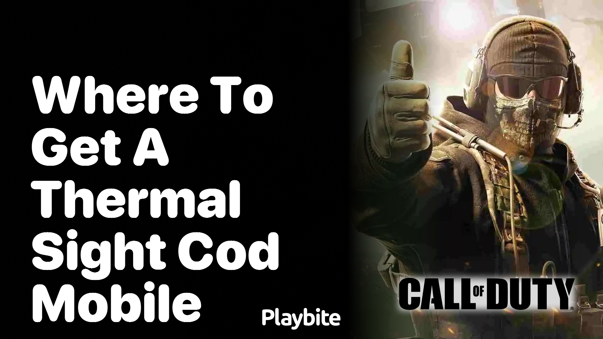 Where to Get a Thermal Sight in COD Mobile