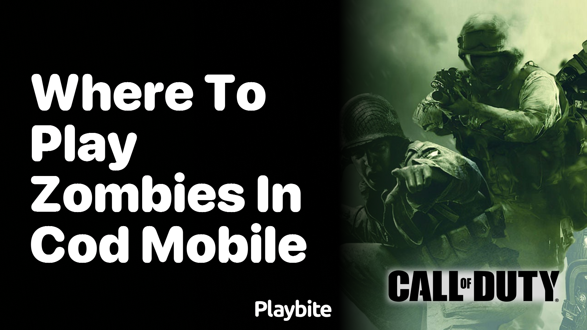 Where to play zombies in COD Mobile?