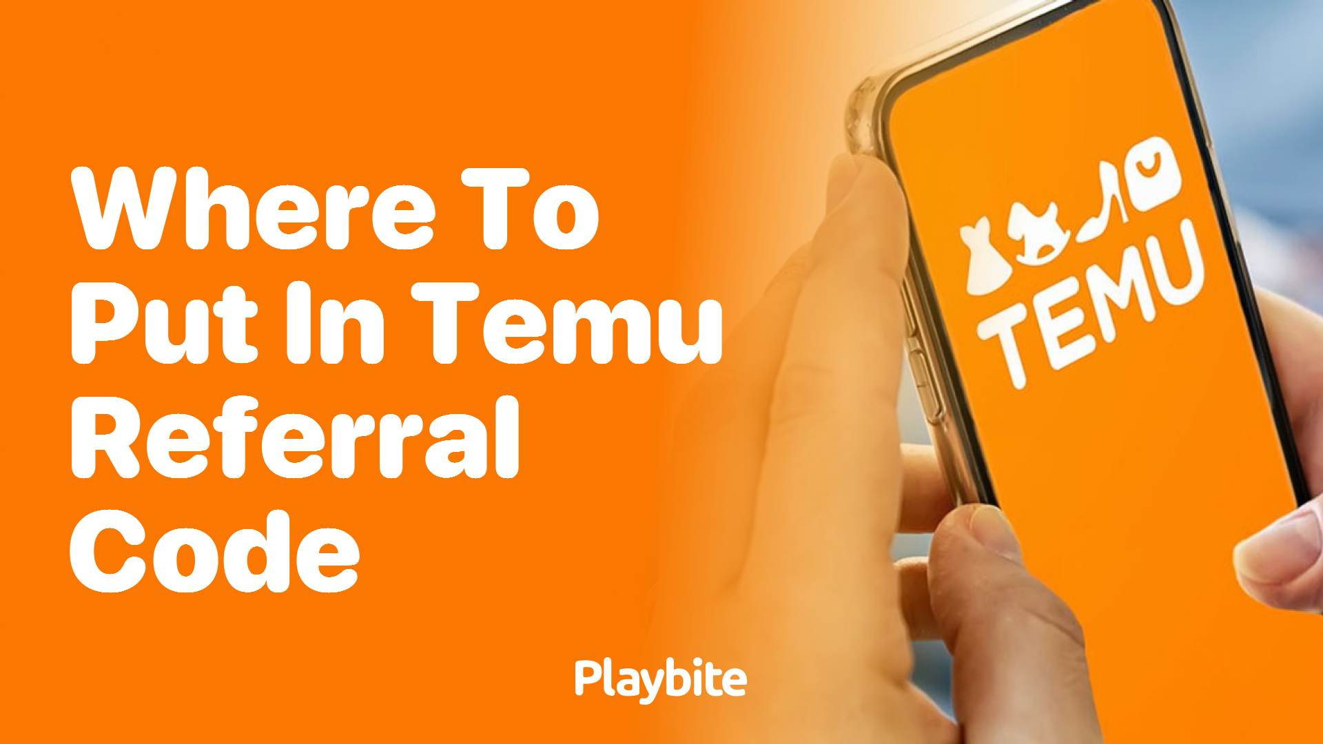 Where to Put in Your Temu Referral Code