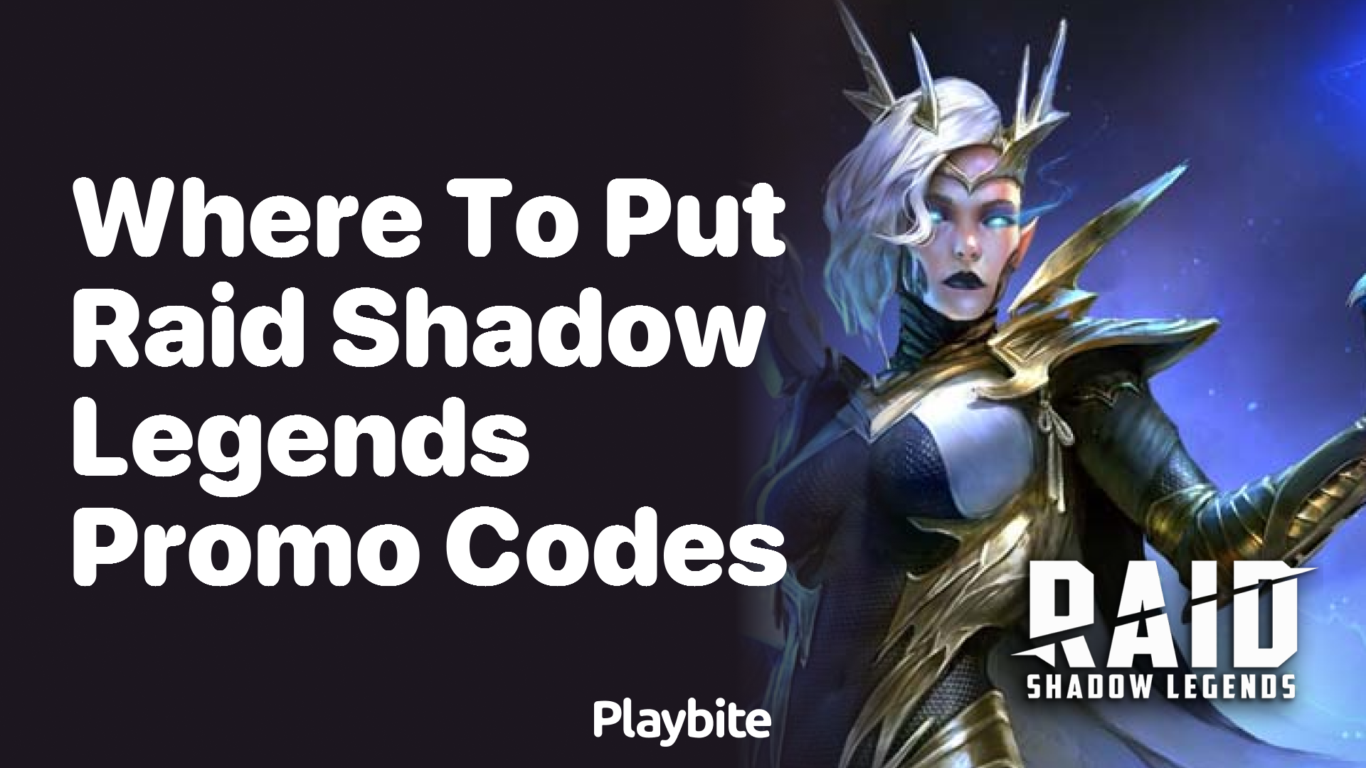 Where to Put Raid Shadow Legends Promo Codes