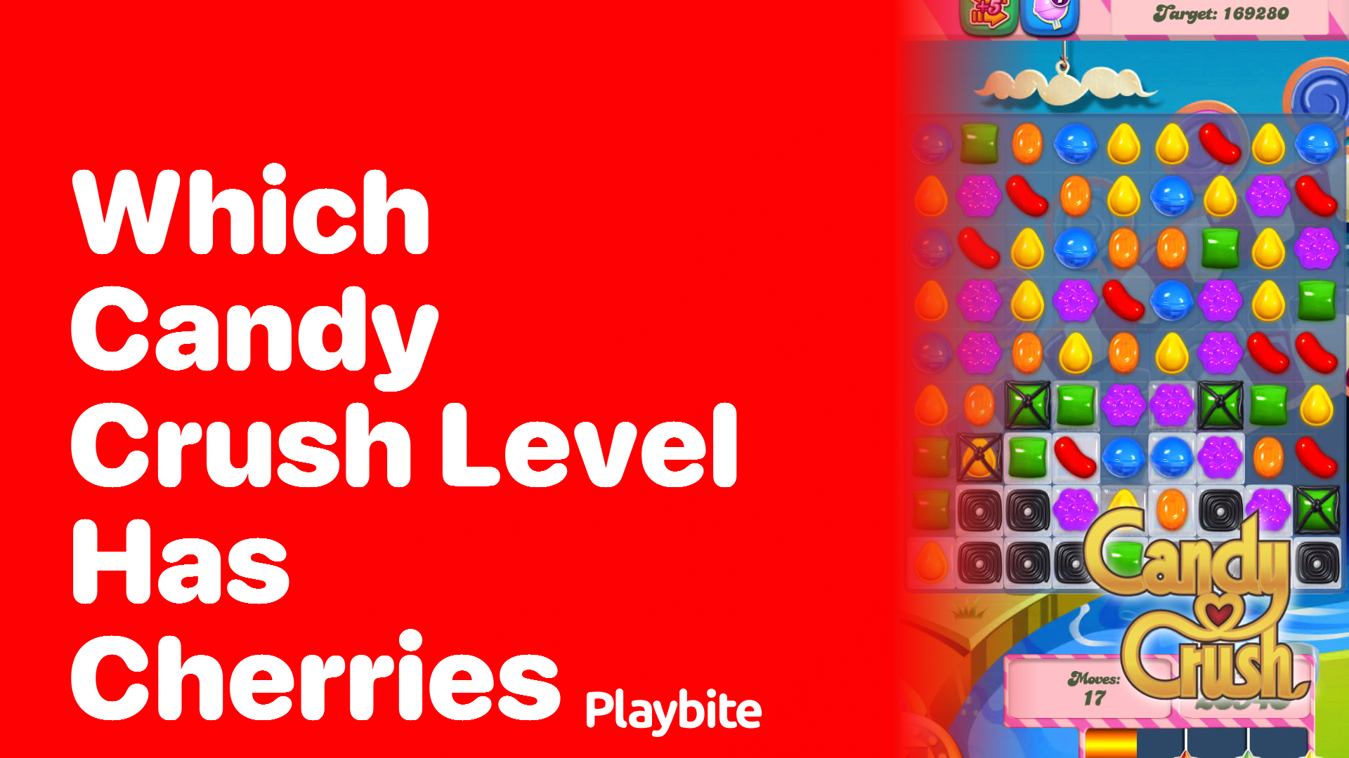 Which Candy Crush Level has Cherries?