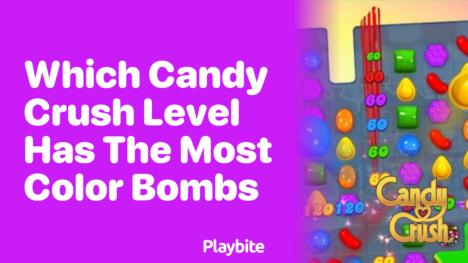 Which Candy Crush Level Features the Most Color Bombs?