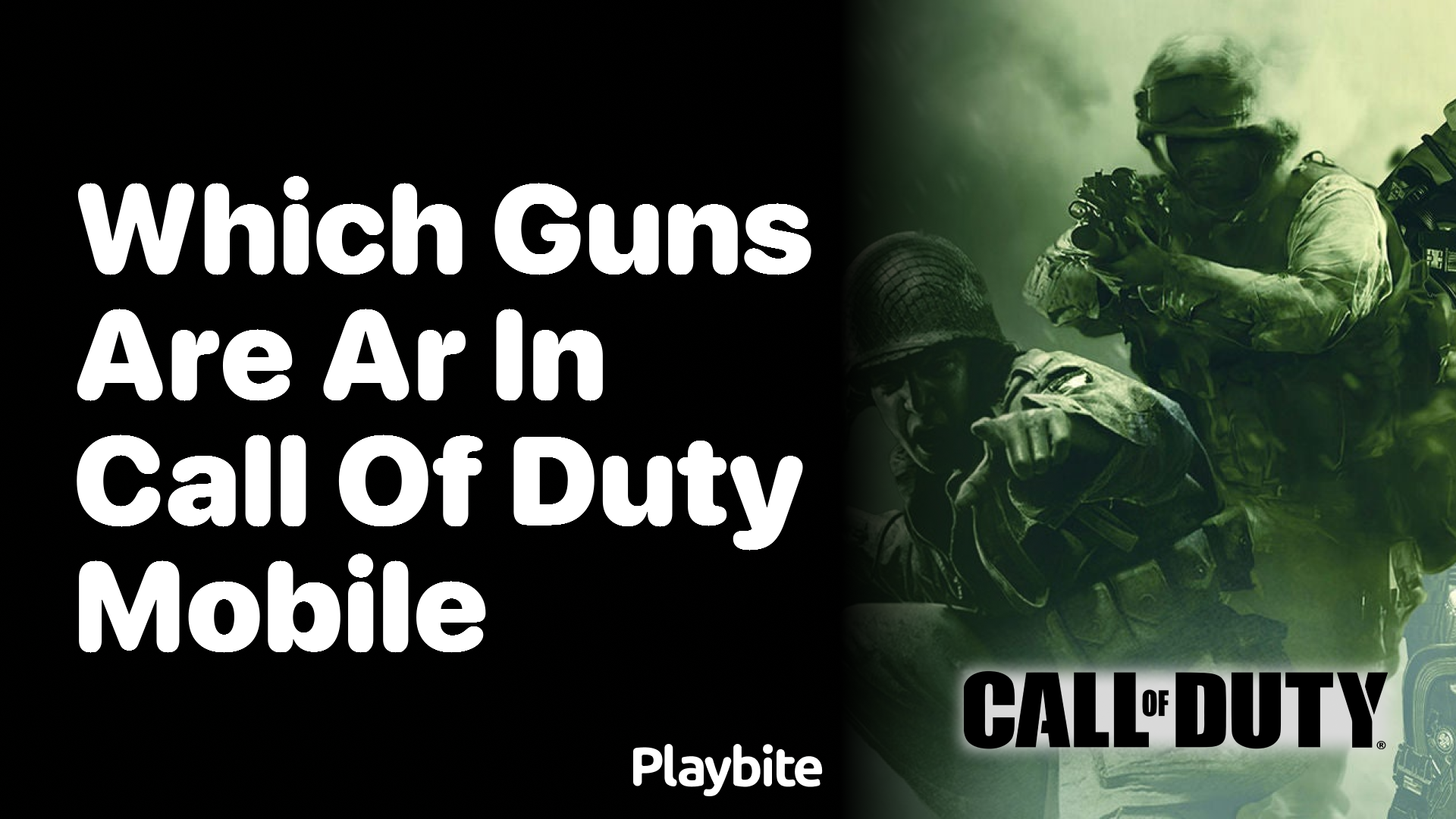 Which Guns are AR in Call of Duty Mobile?