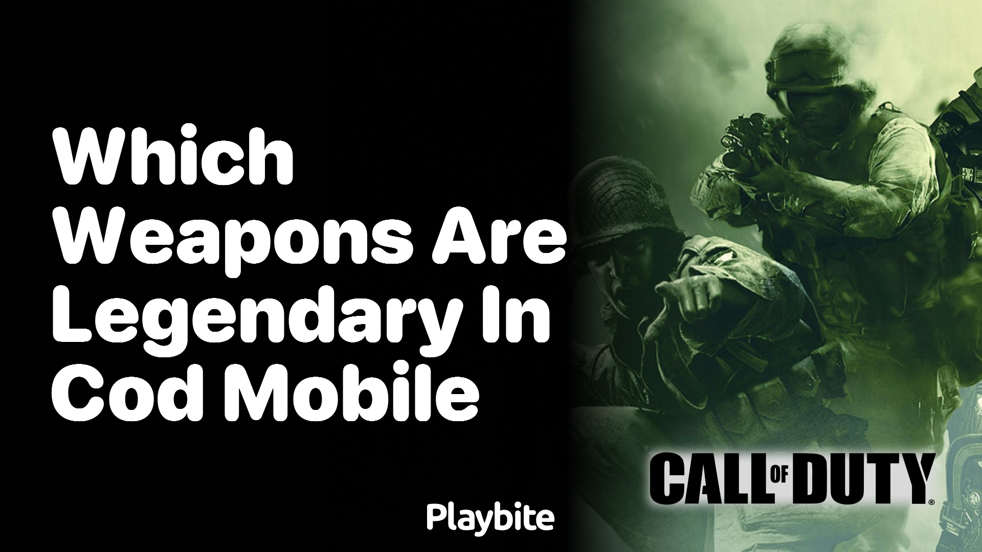 Which Weapons Are Legendary in CoD Mobile?