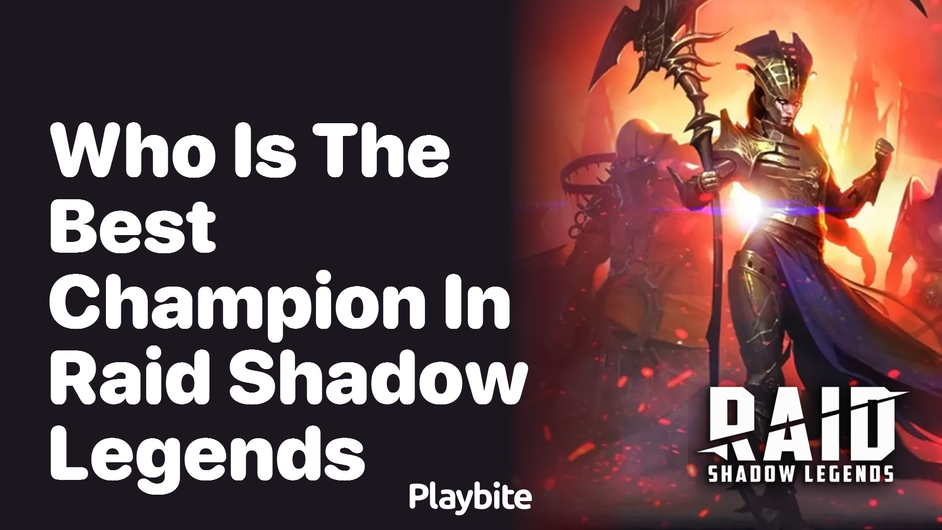 Who is the best Champion in Raid Shadow Legends?