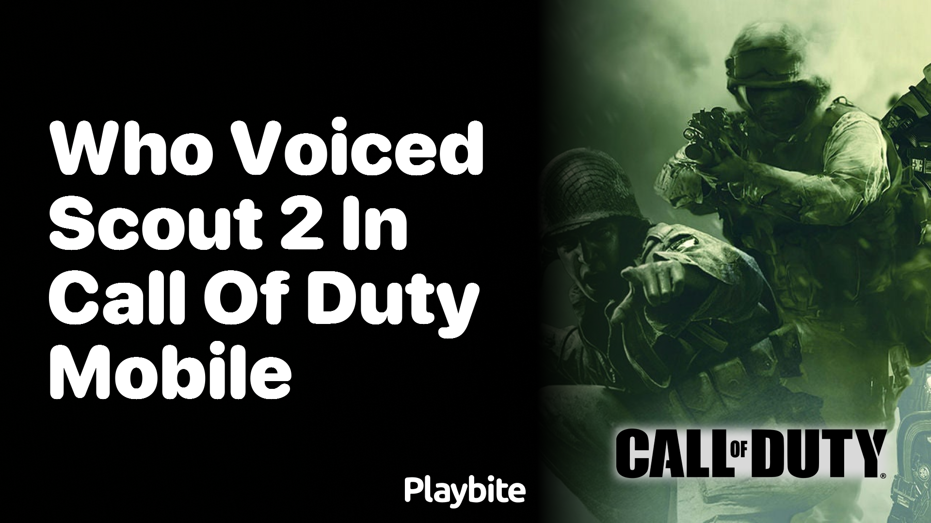 Who Voiced Scout 2 in Call of Duty Mobile?