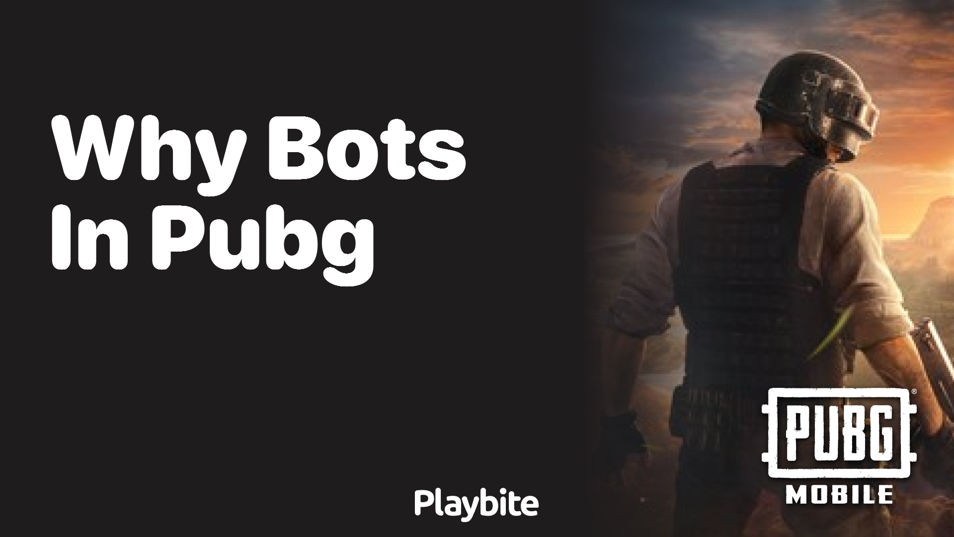 Why are there bots in PUBG Mobile?