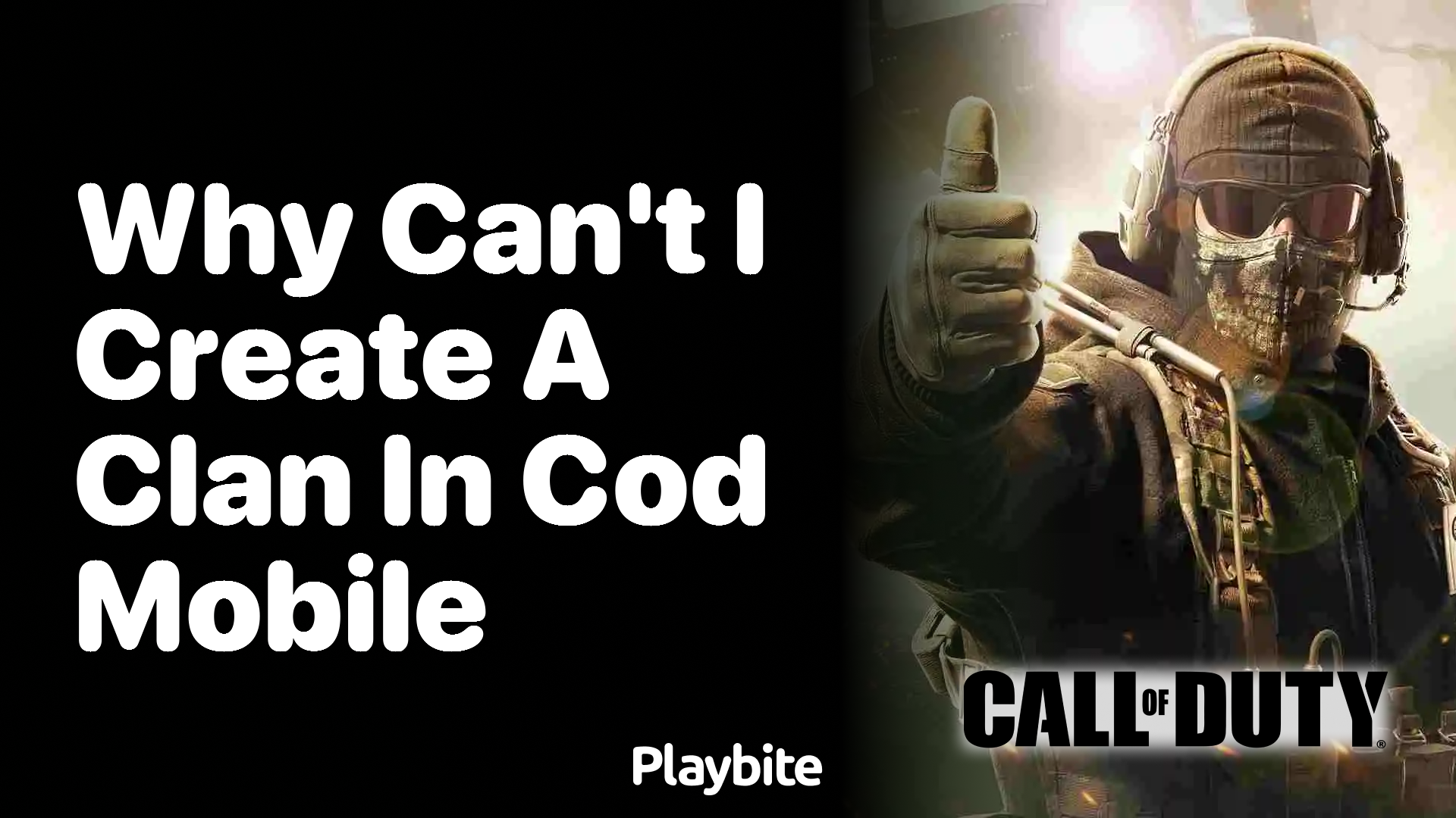 Why Can&#8217;t I Create a Clan in COD Mobile?